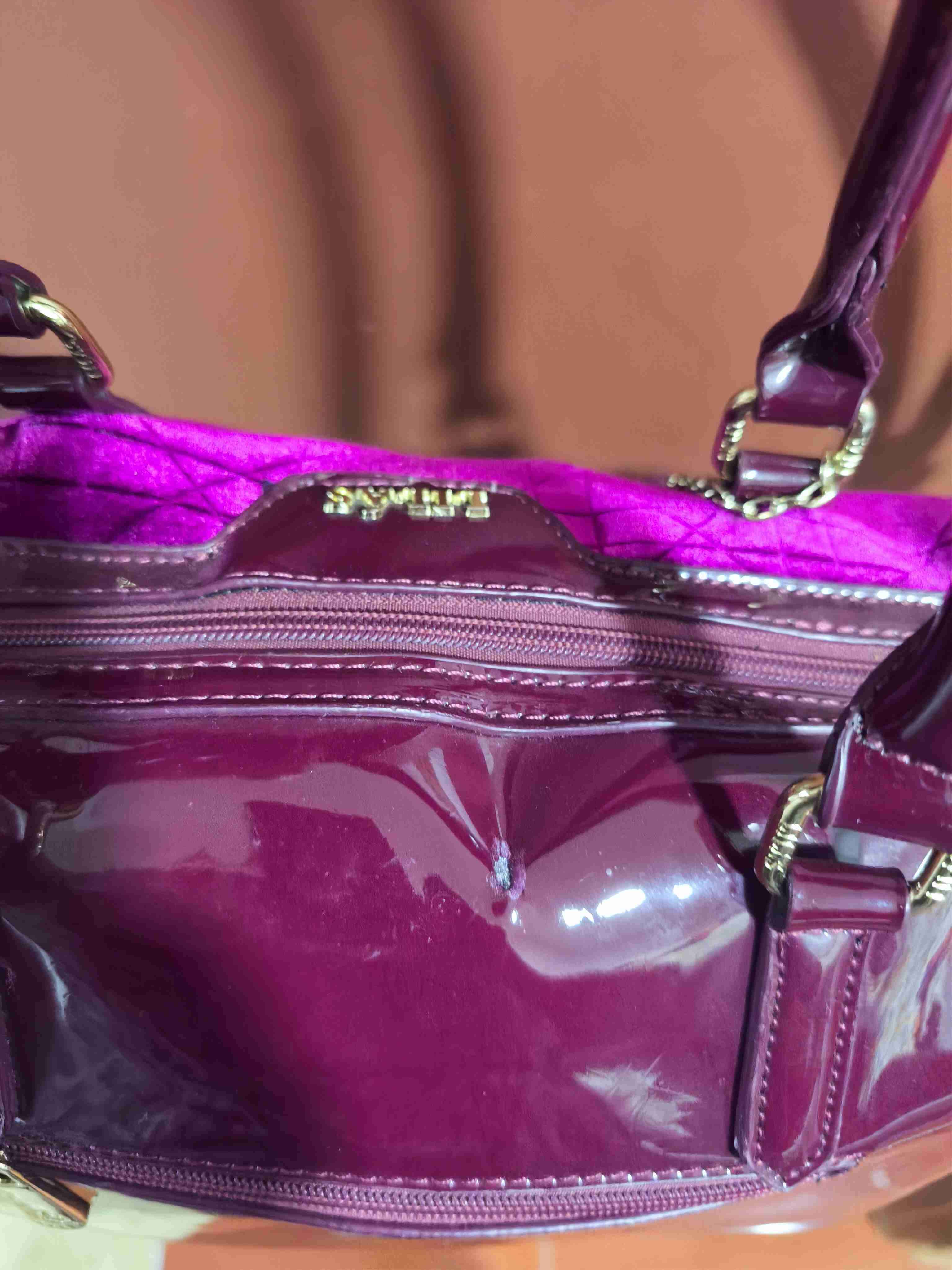 Bolso de terciopelo fucsia - miniatura 3