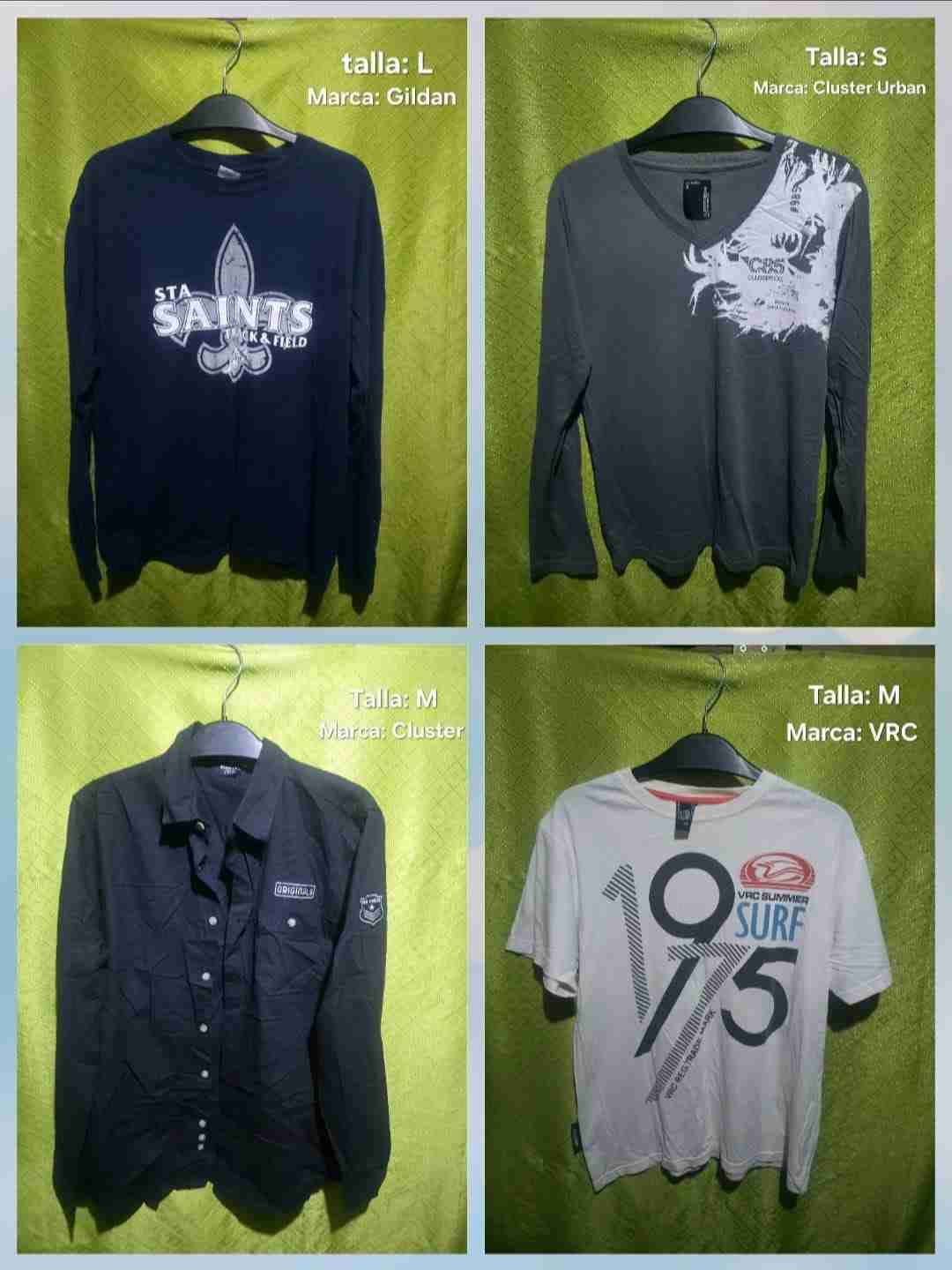 Polera Gildan azul talla L - miniatura 1