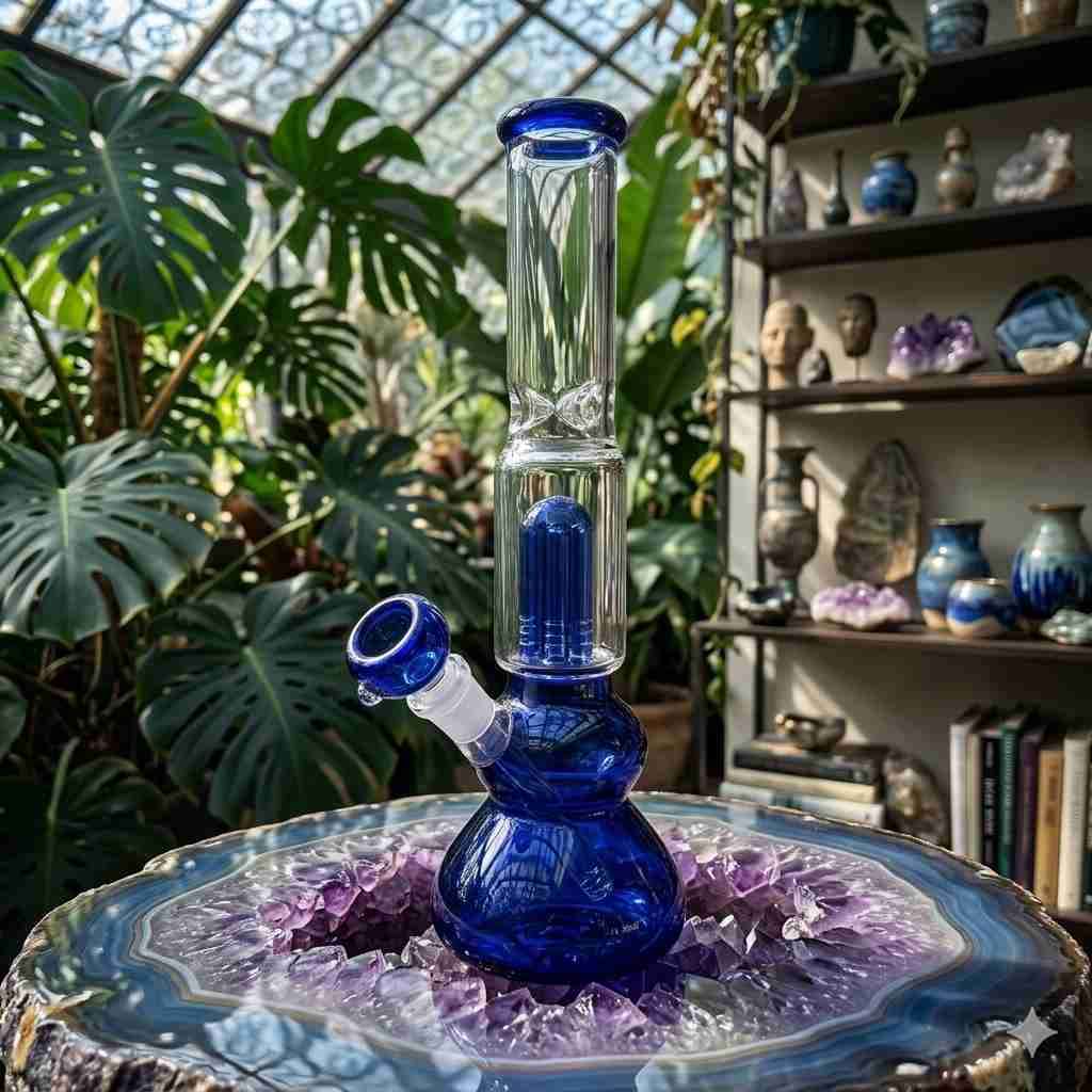 Bong de vidrio iridiscente - miniatura 2