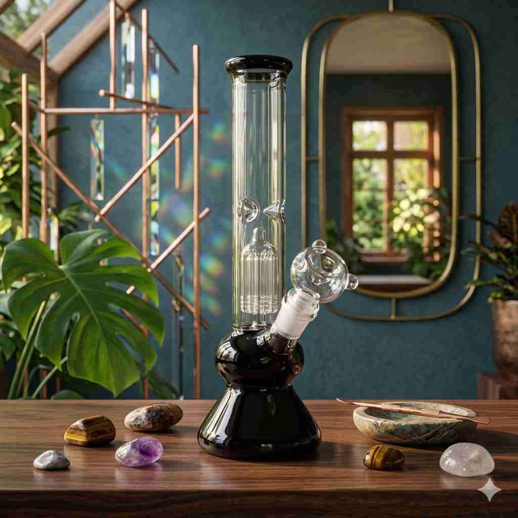 Bong de vidrio iridiscente - miniatura 3