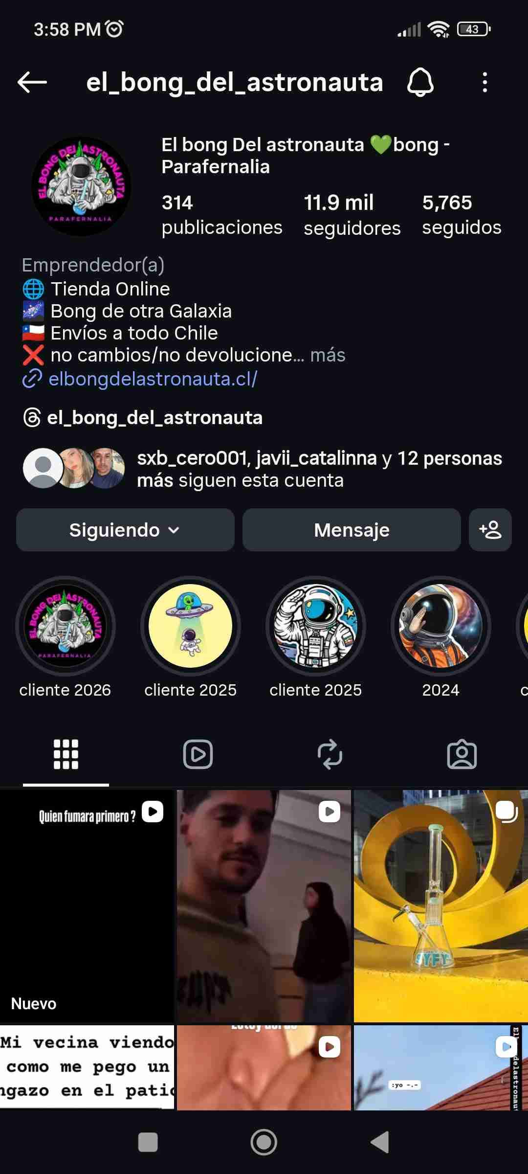 Bong de vidrio iridiscente - miniatura 4