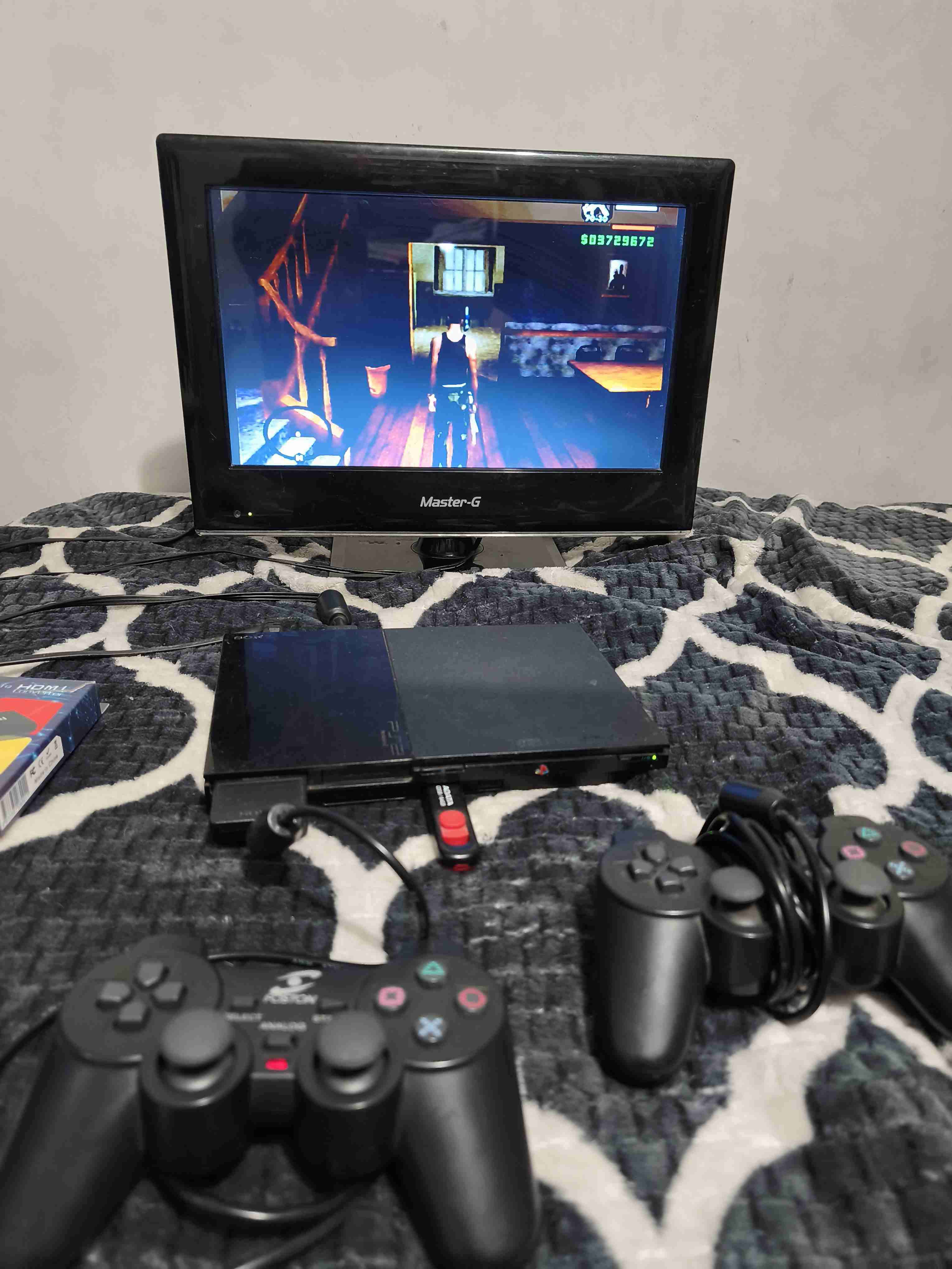 Consola PlayStation 2 + tv 16 pugadas - miniatura 1