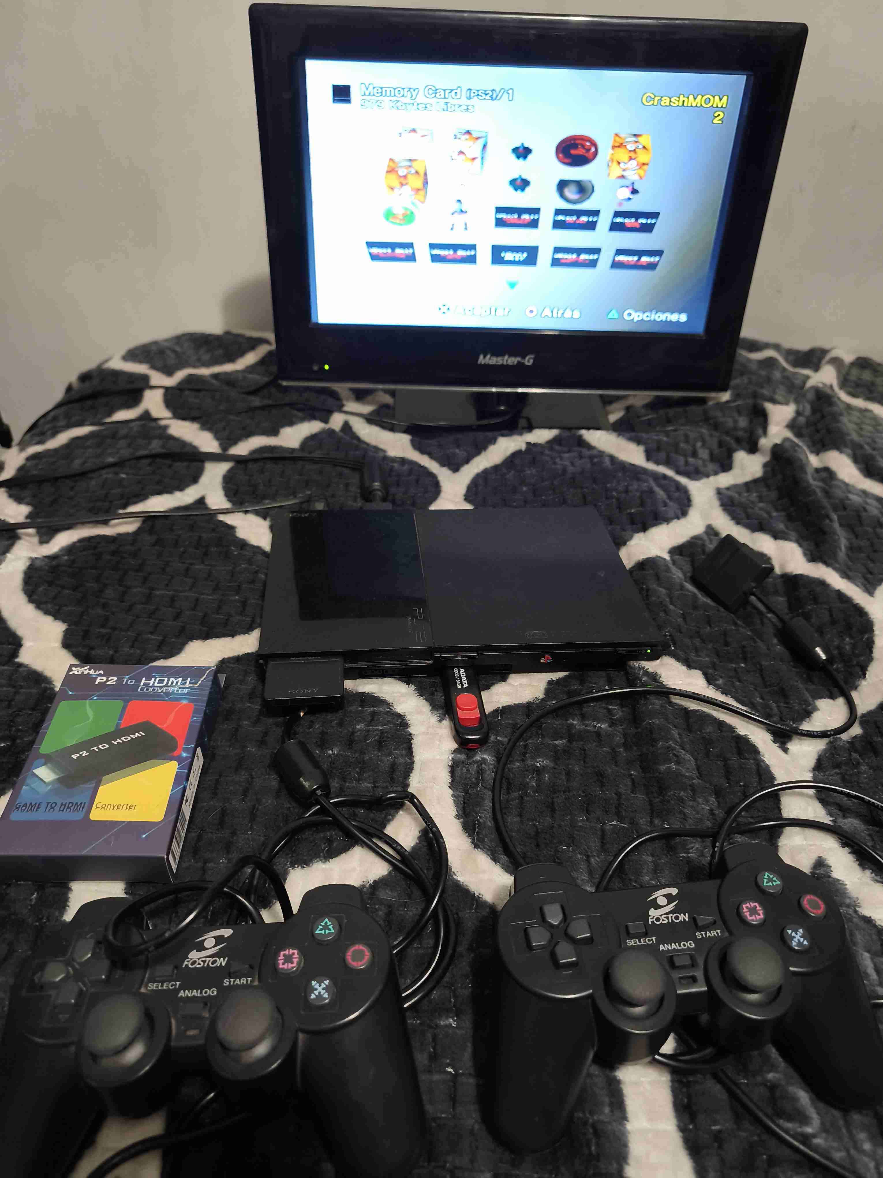 Consola PlayStation 2 + tv 16 pugadas - miniatura 4