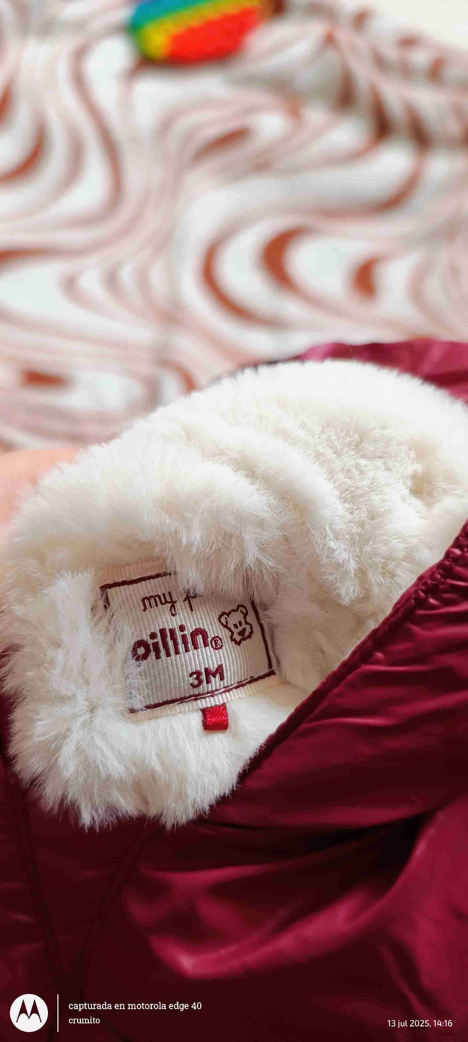 Chaqueta impermeable roja infantil - miniatura 3