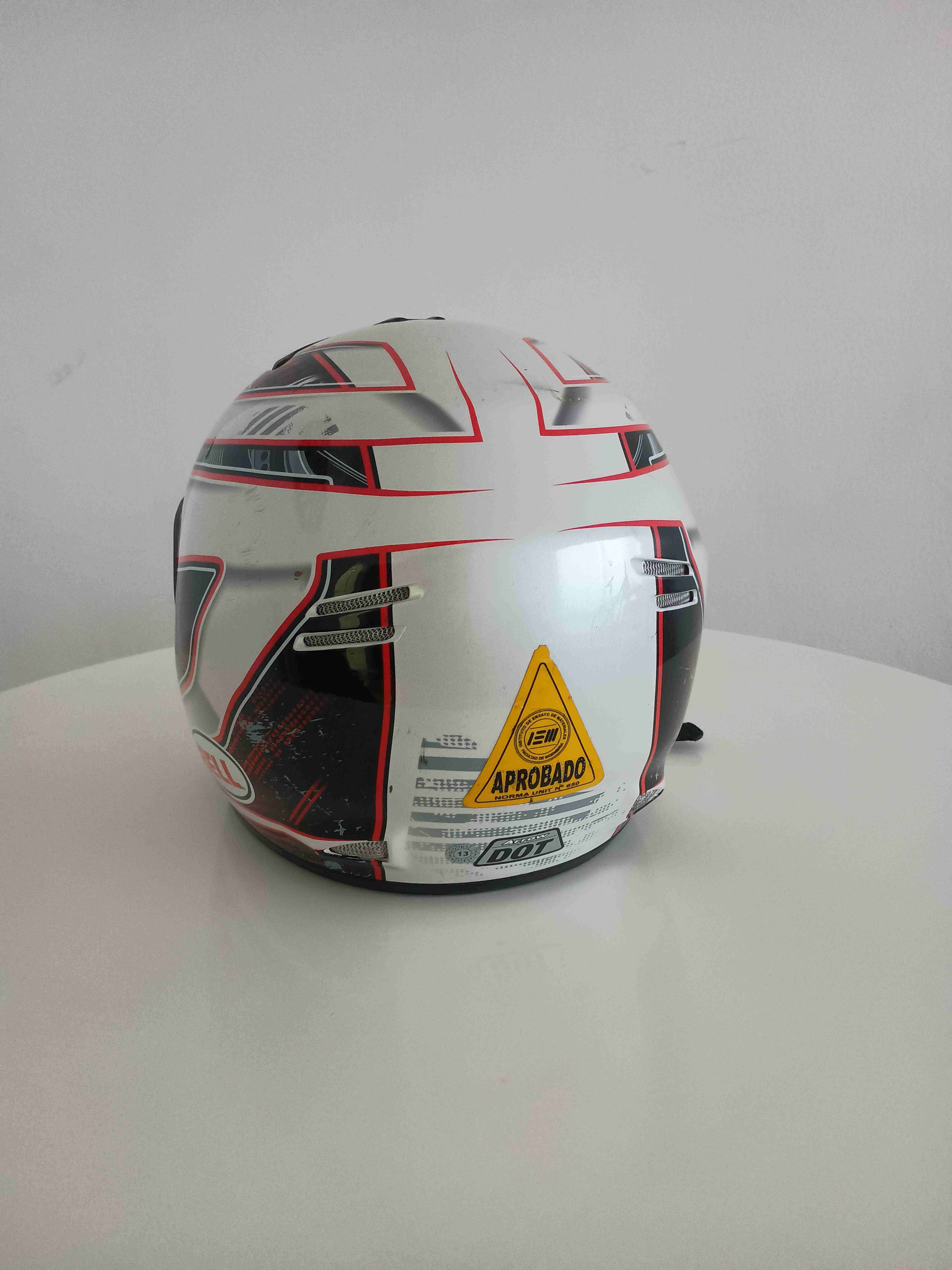 Casco de moto Bell blanco - miniatura 2