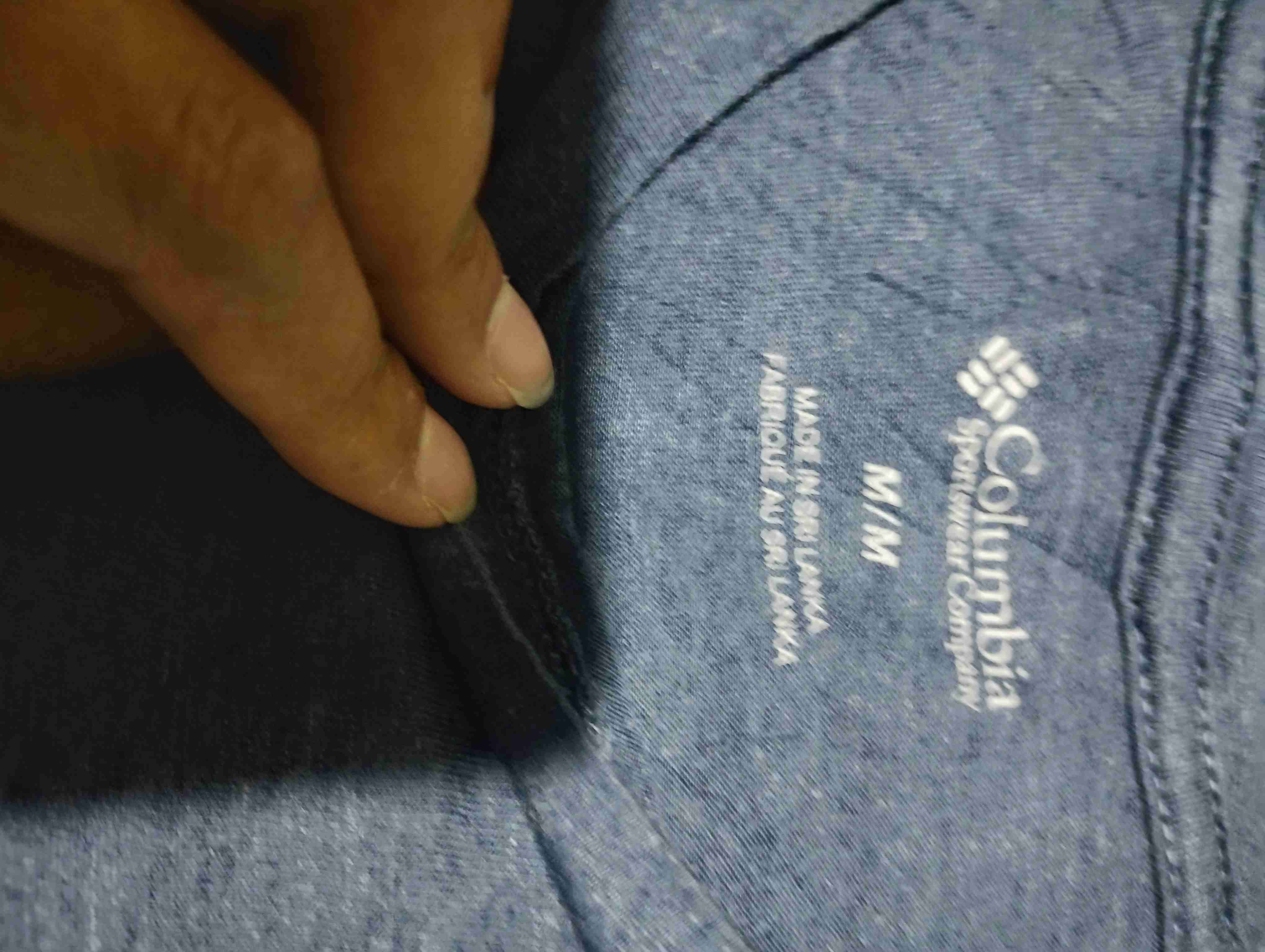 Polera Columbia azul con estampado - miniatura 2