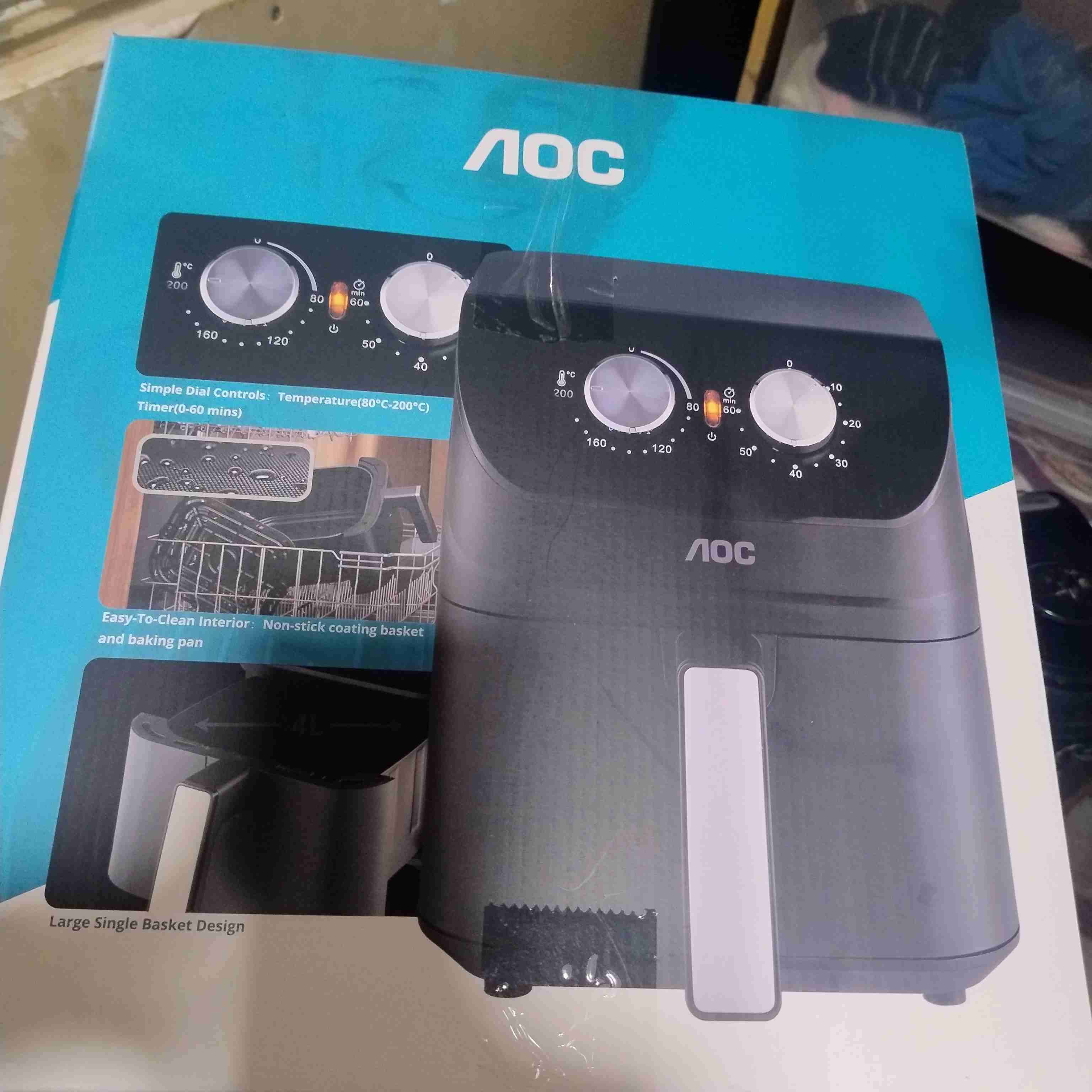 Freidora de aire AOC negra - miniatura 4