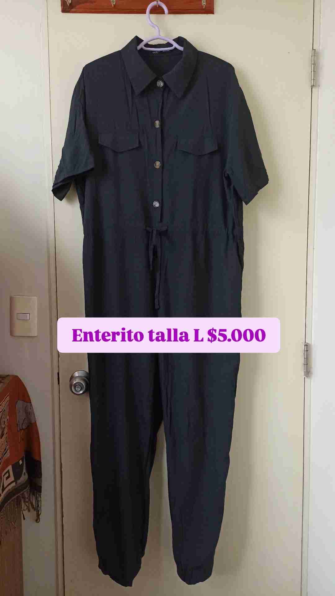 Enterito negro talla L