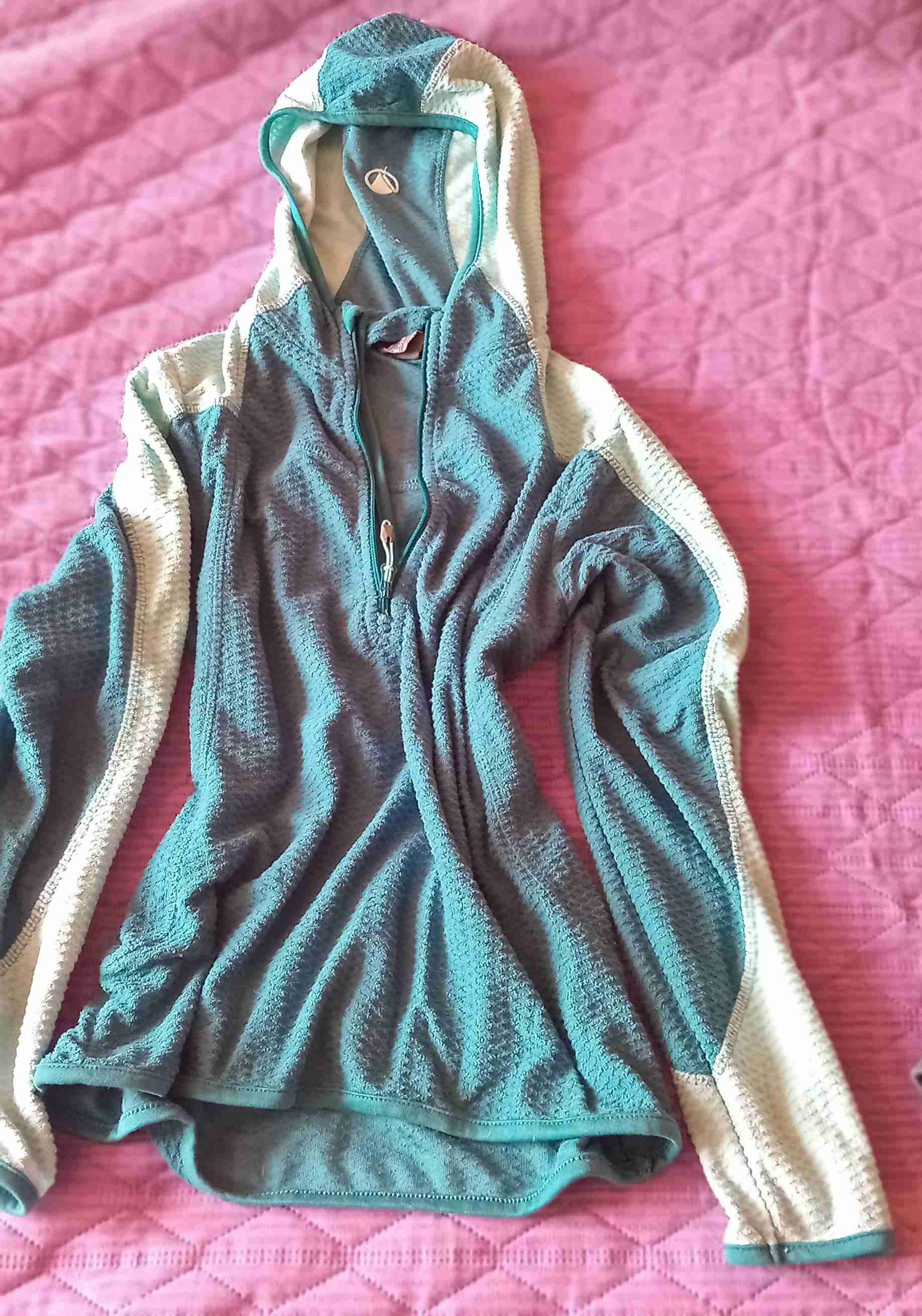 Polerón deportivo azul con capucha S - miniatura 1