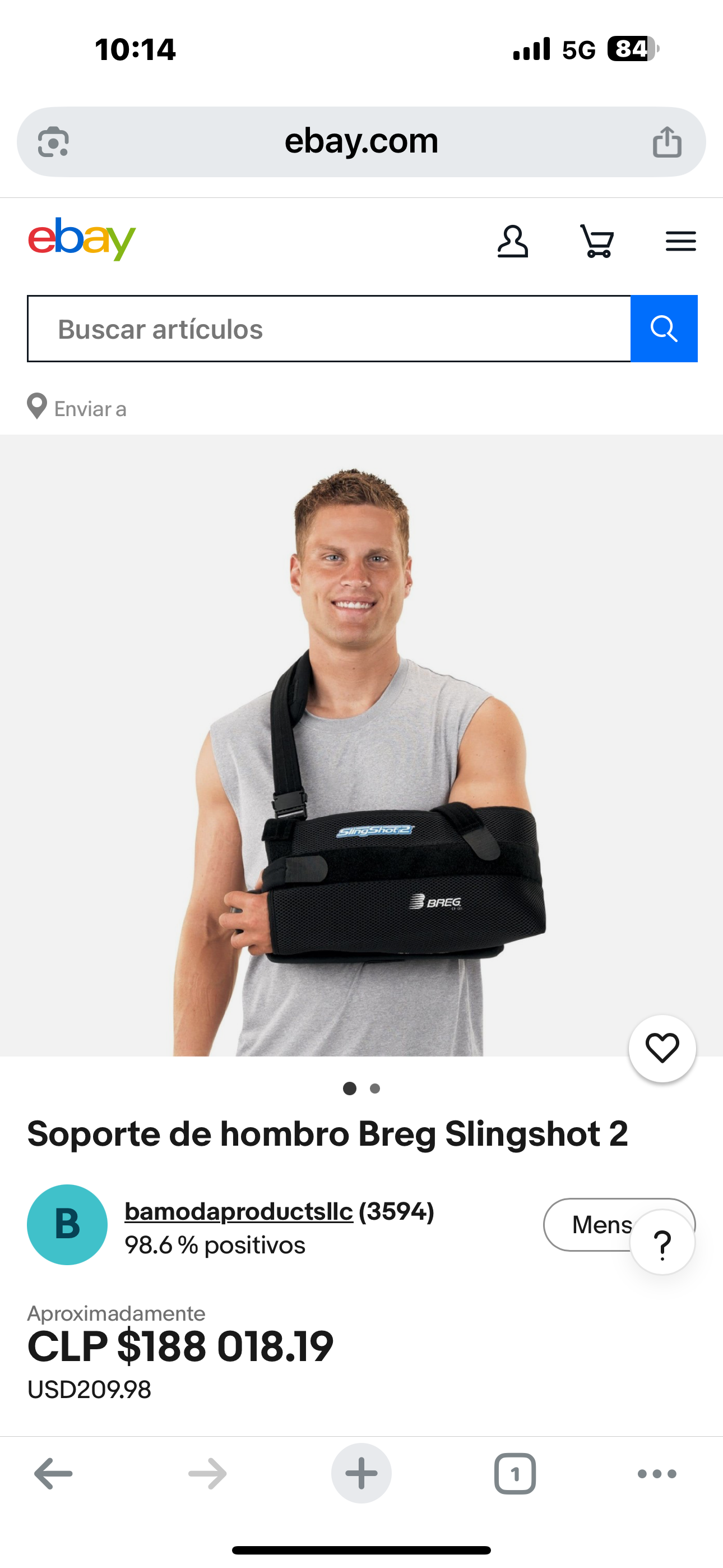 Soporte de hombro Breg Slingshot 2 - miniatura 1