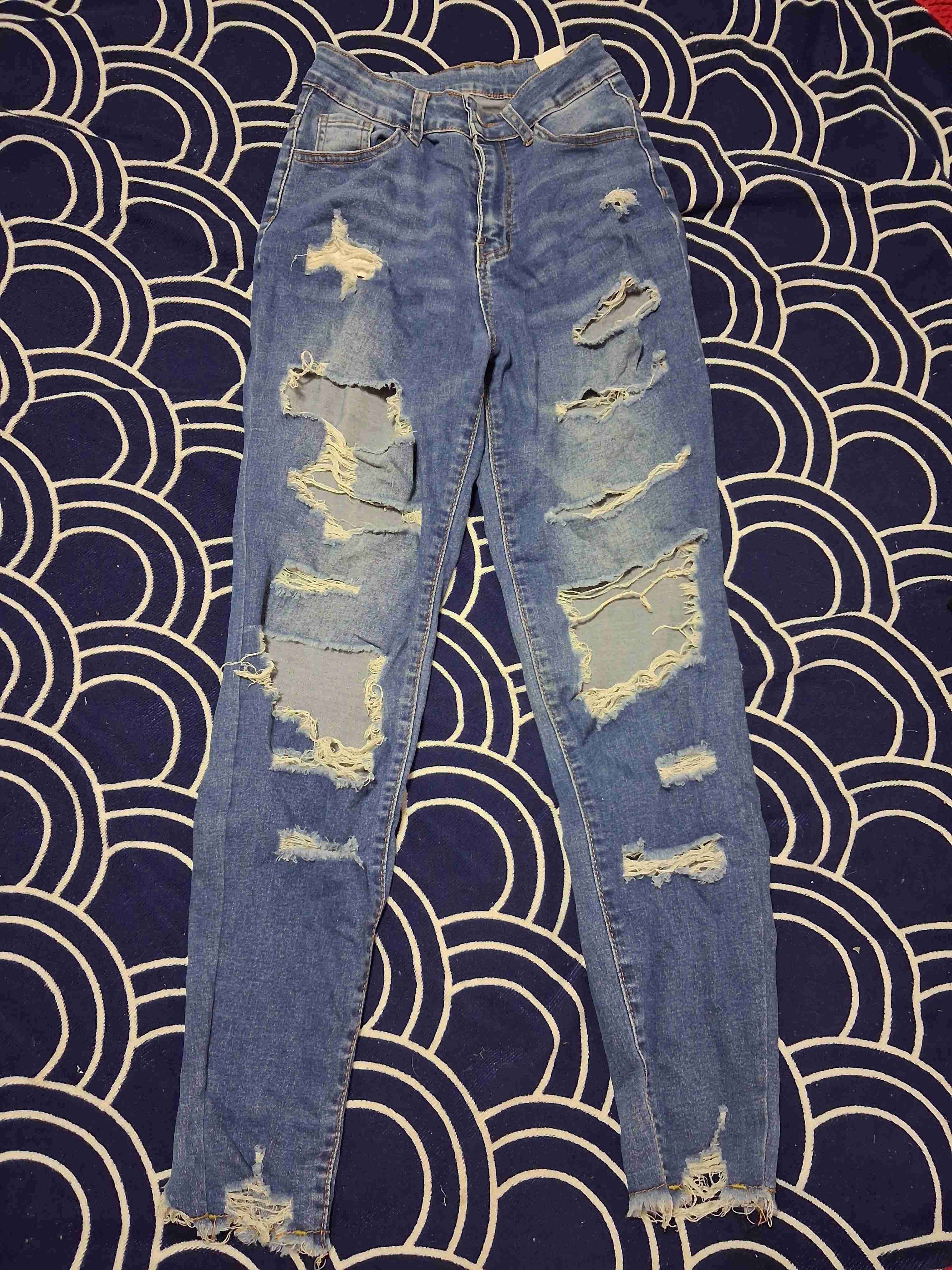 Jeans de mezclilla azul mujer - miniatura 3