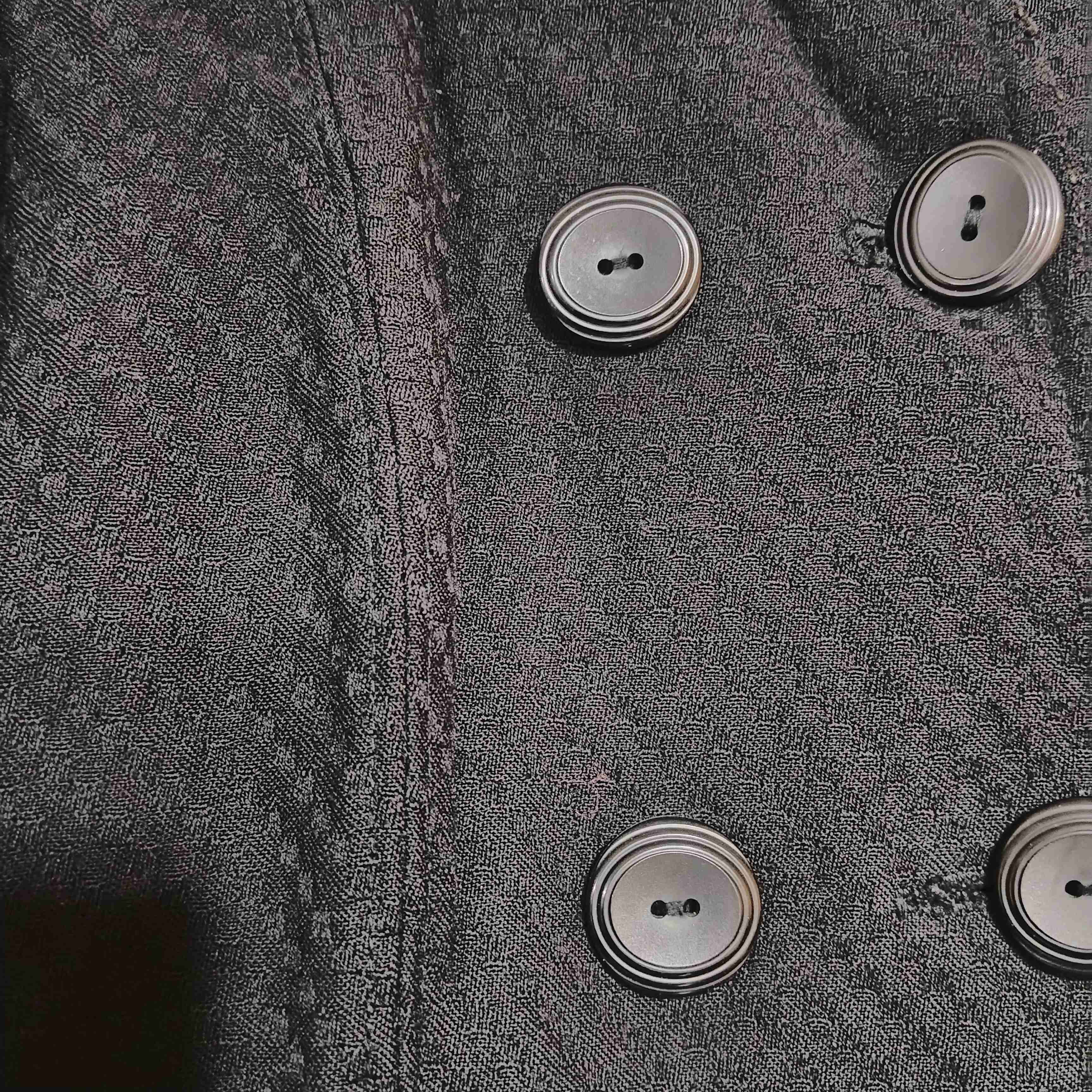 Abrigo lanilla negro largo - miniatura 2