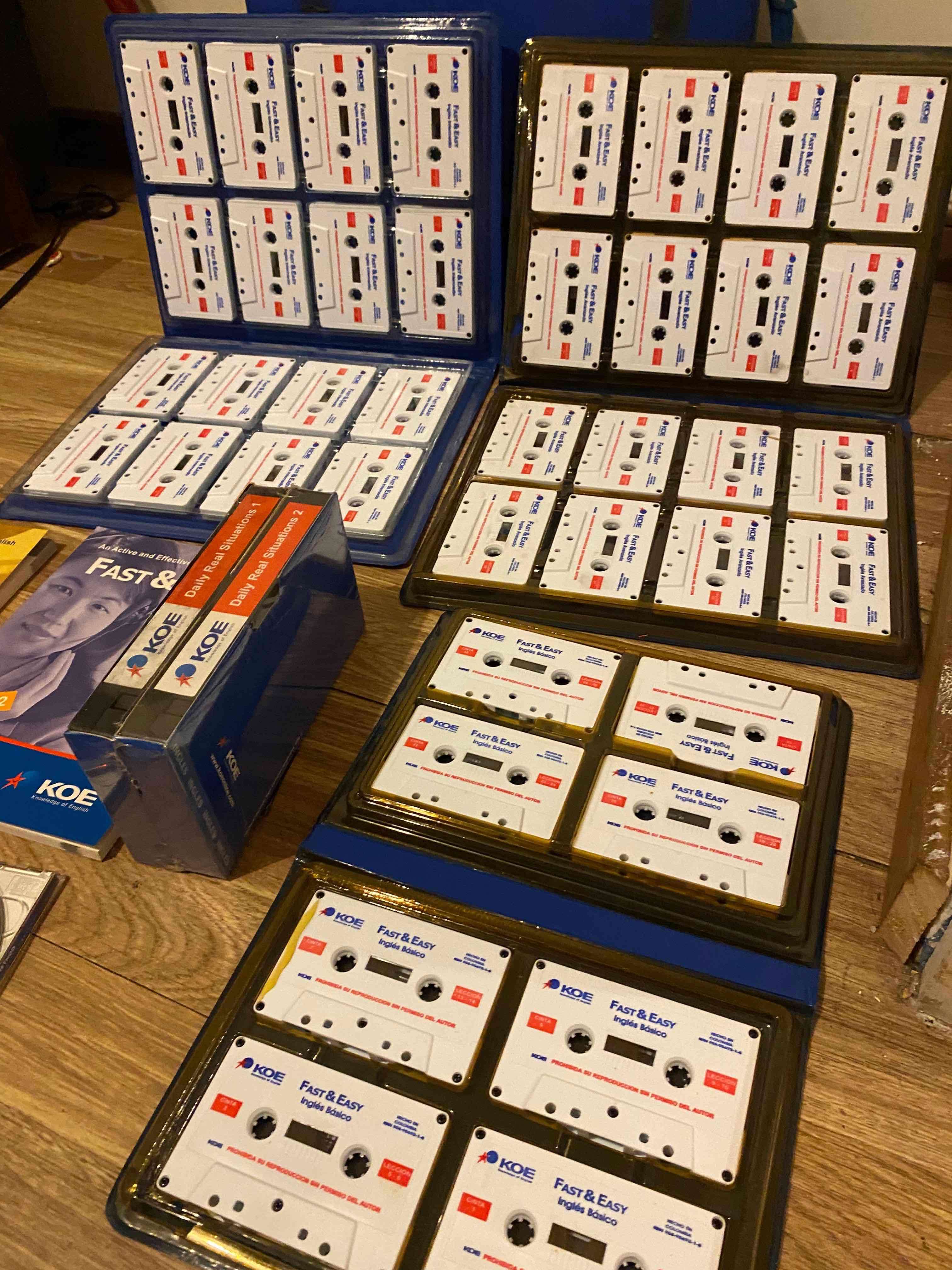 CASSETE-VHS-CD-LIBROS KOE ACADEMIA INGLÉS KIT - miniatura 1