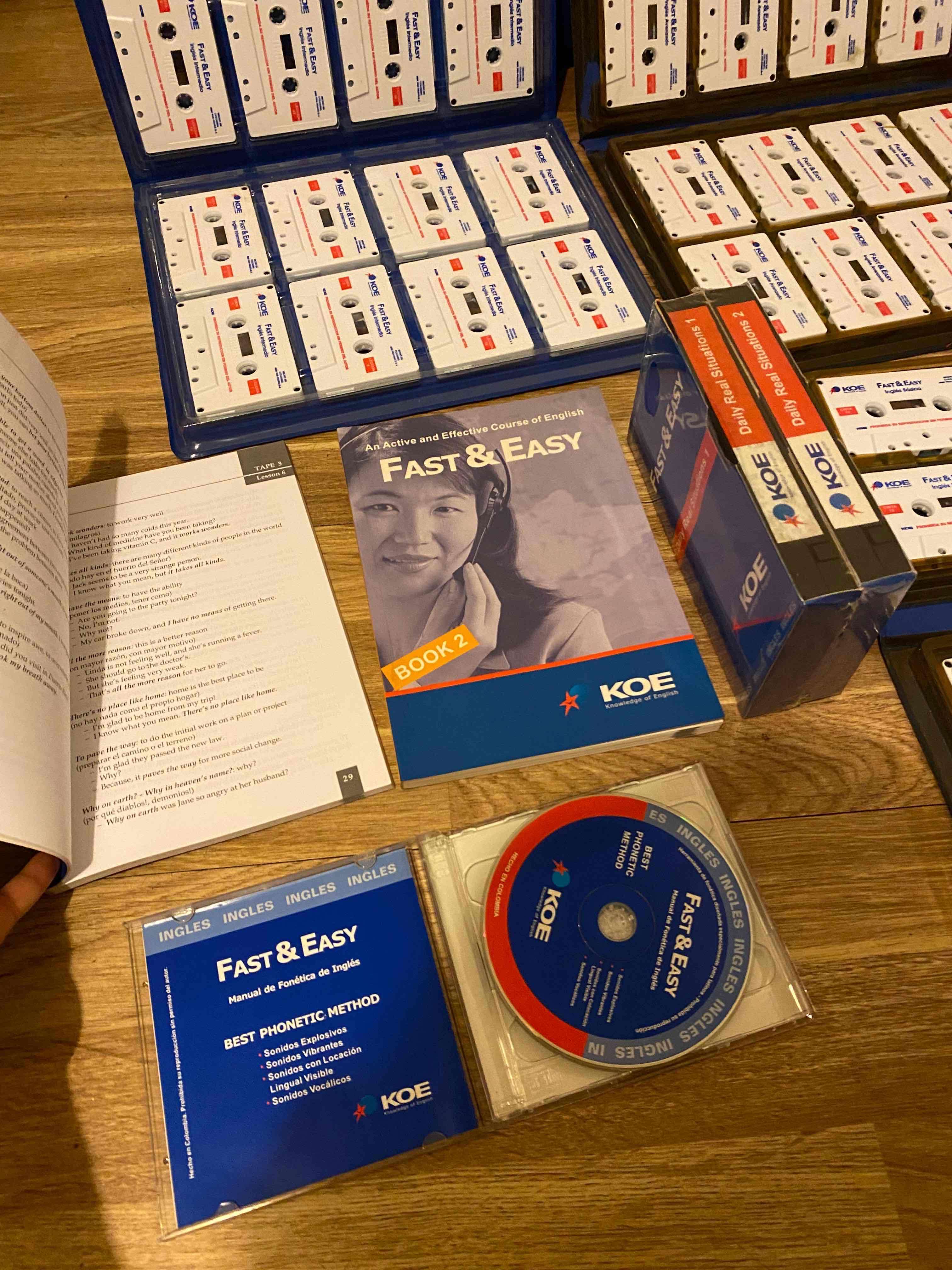CASSETE-VHS-CD-LIBROS KOE ACADEMIA INGLÉS KIT - miniatura 4