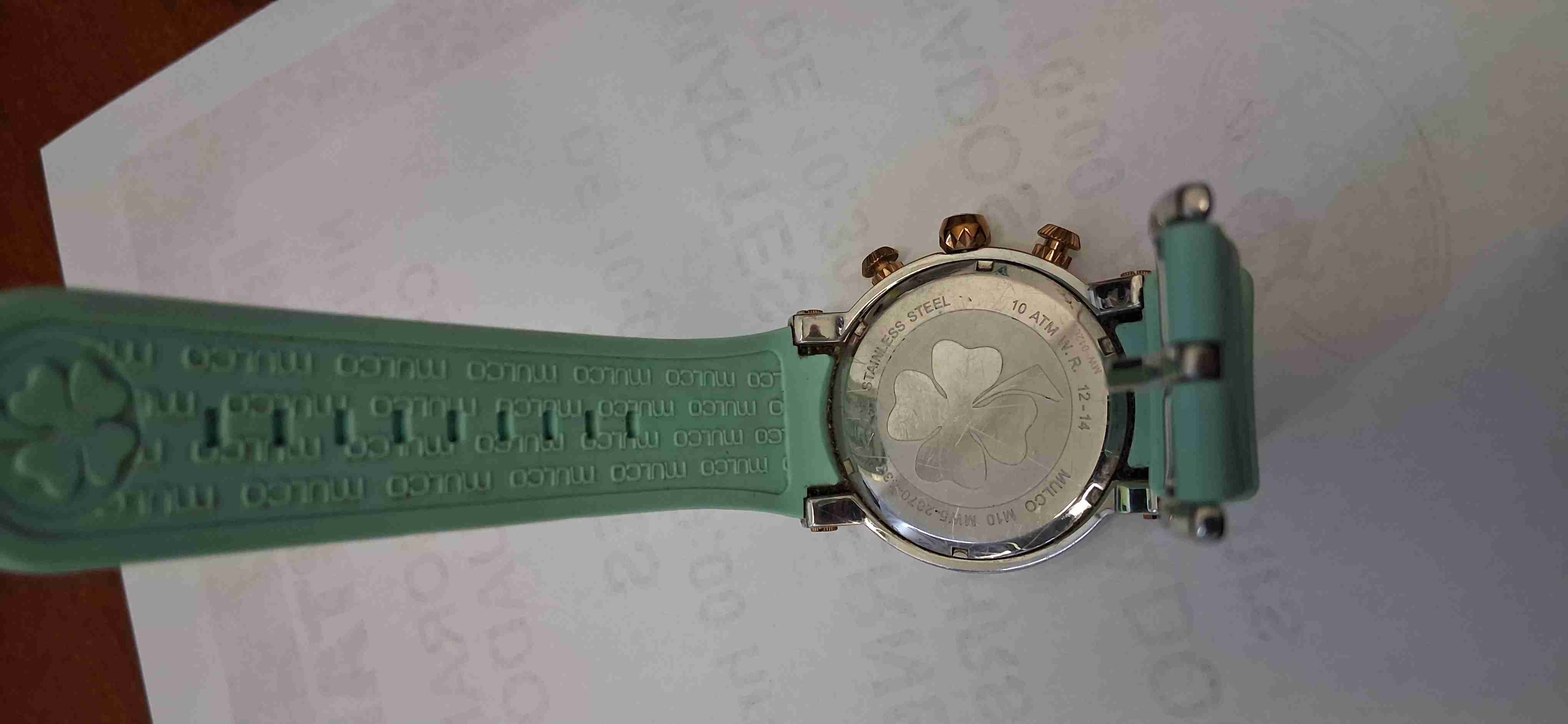 Reloj Mulco dorado y turquesa - miniatura 3