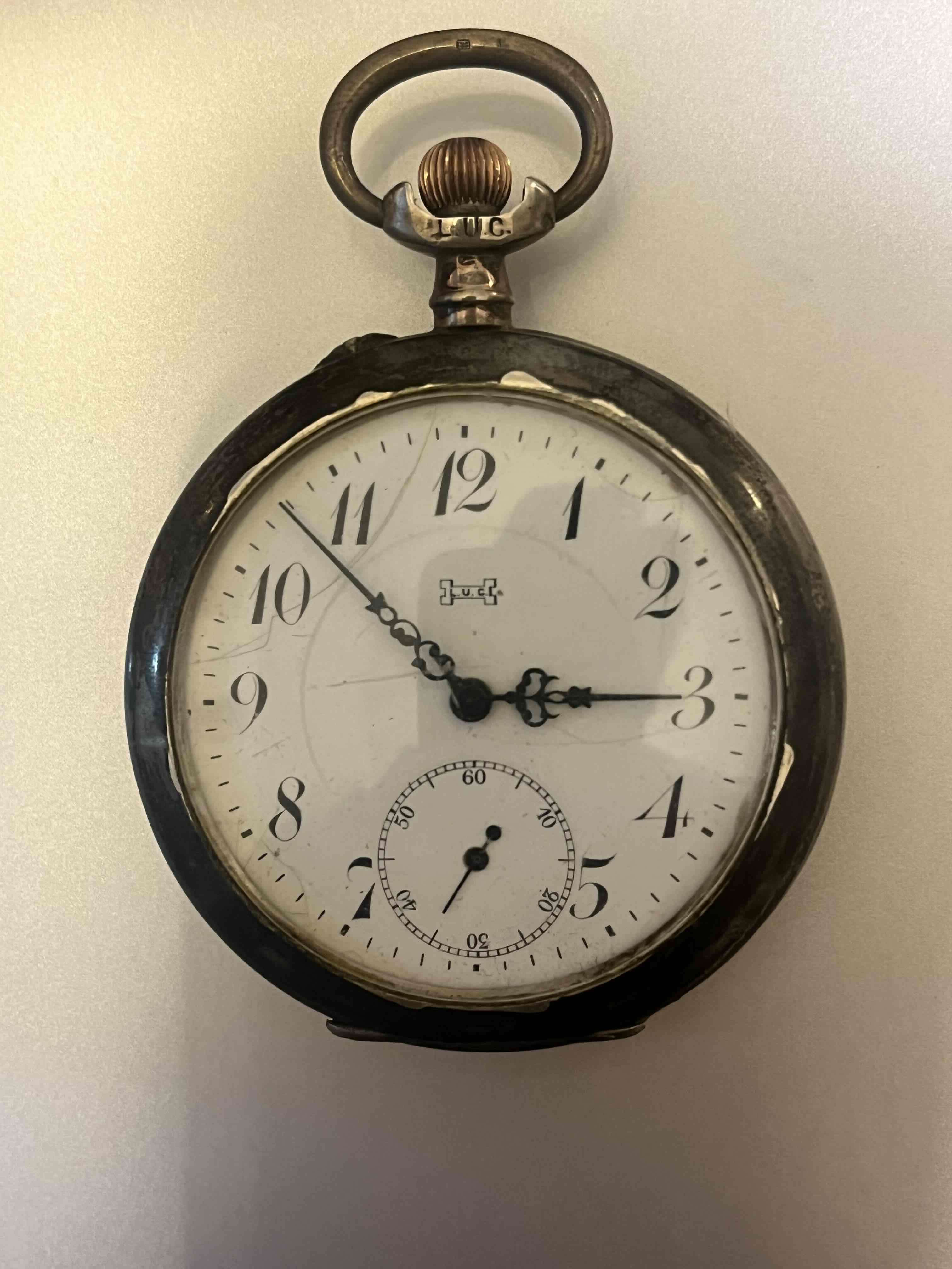 Reloj de bolsillo antiguo L.U.C - miniatura 1