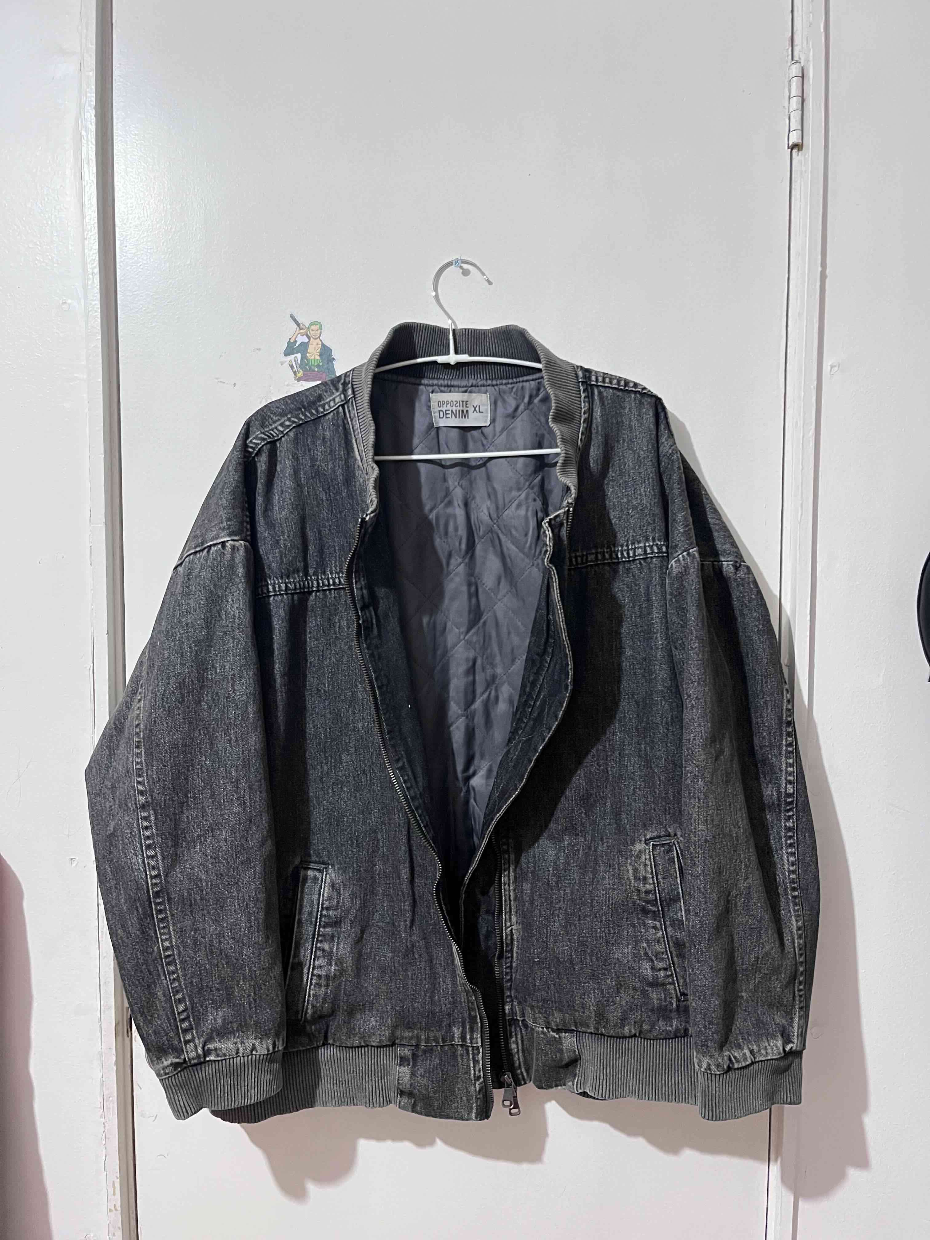 Chaqueta denim gris oscuro - miniatura 2