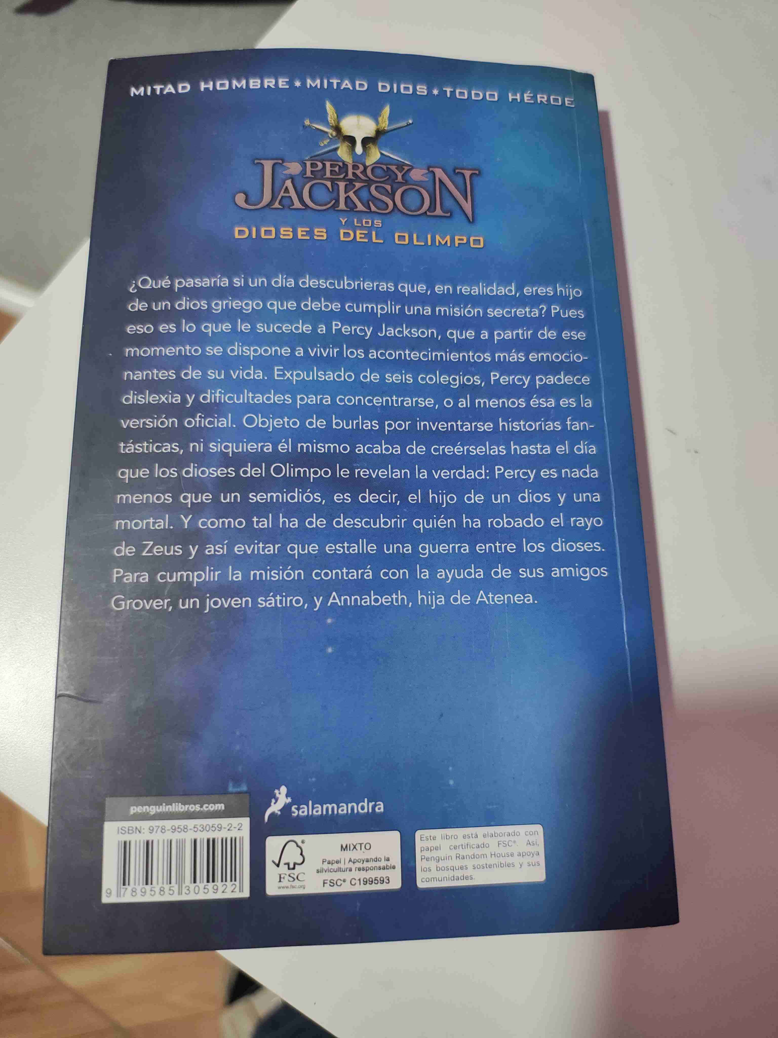 Libro Percy Jackson El ladrón del rayo - miniatura 2