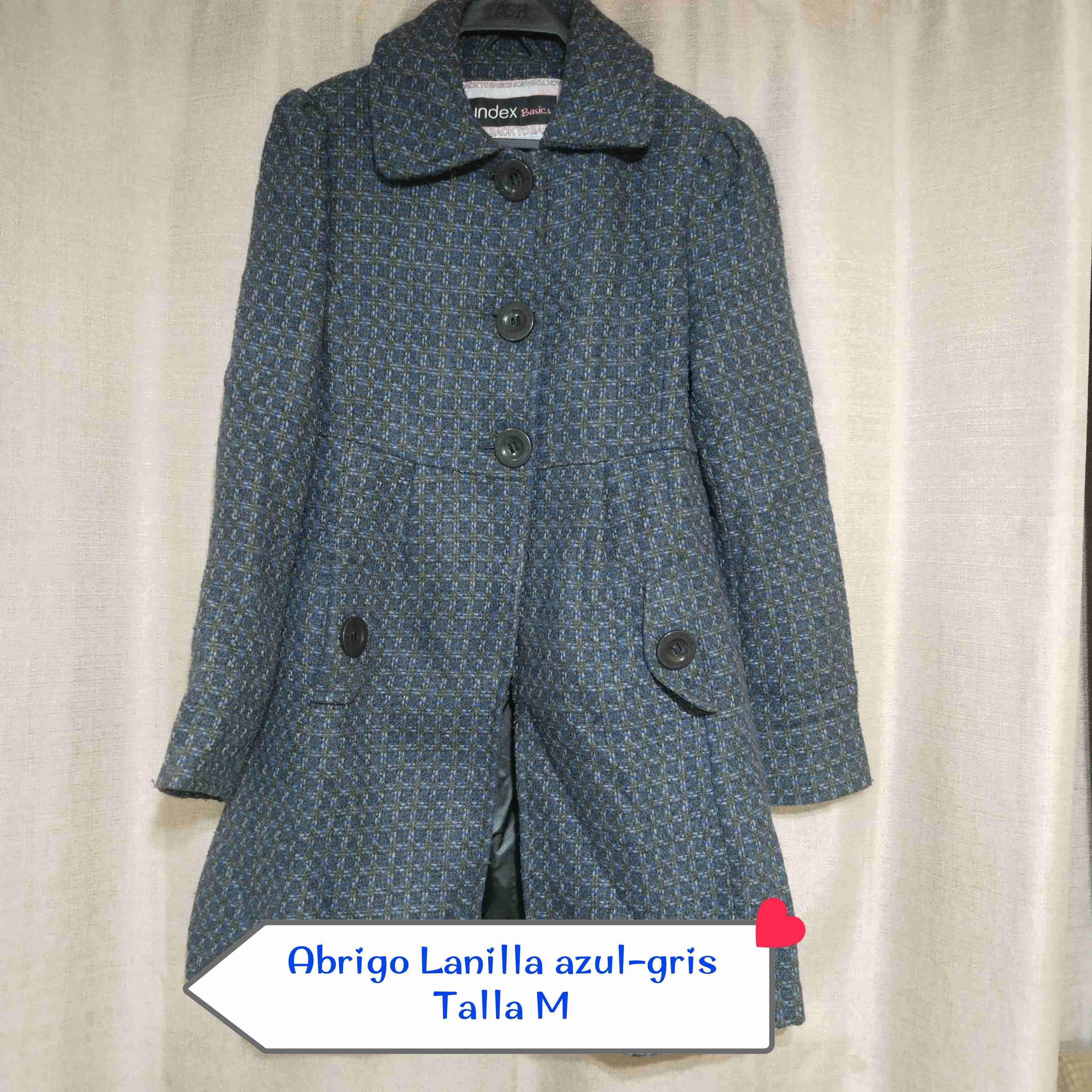 Abrigo azul con botones grandes - miniatura 2