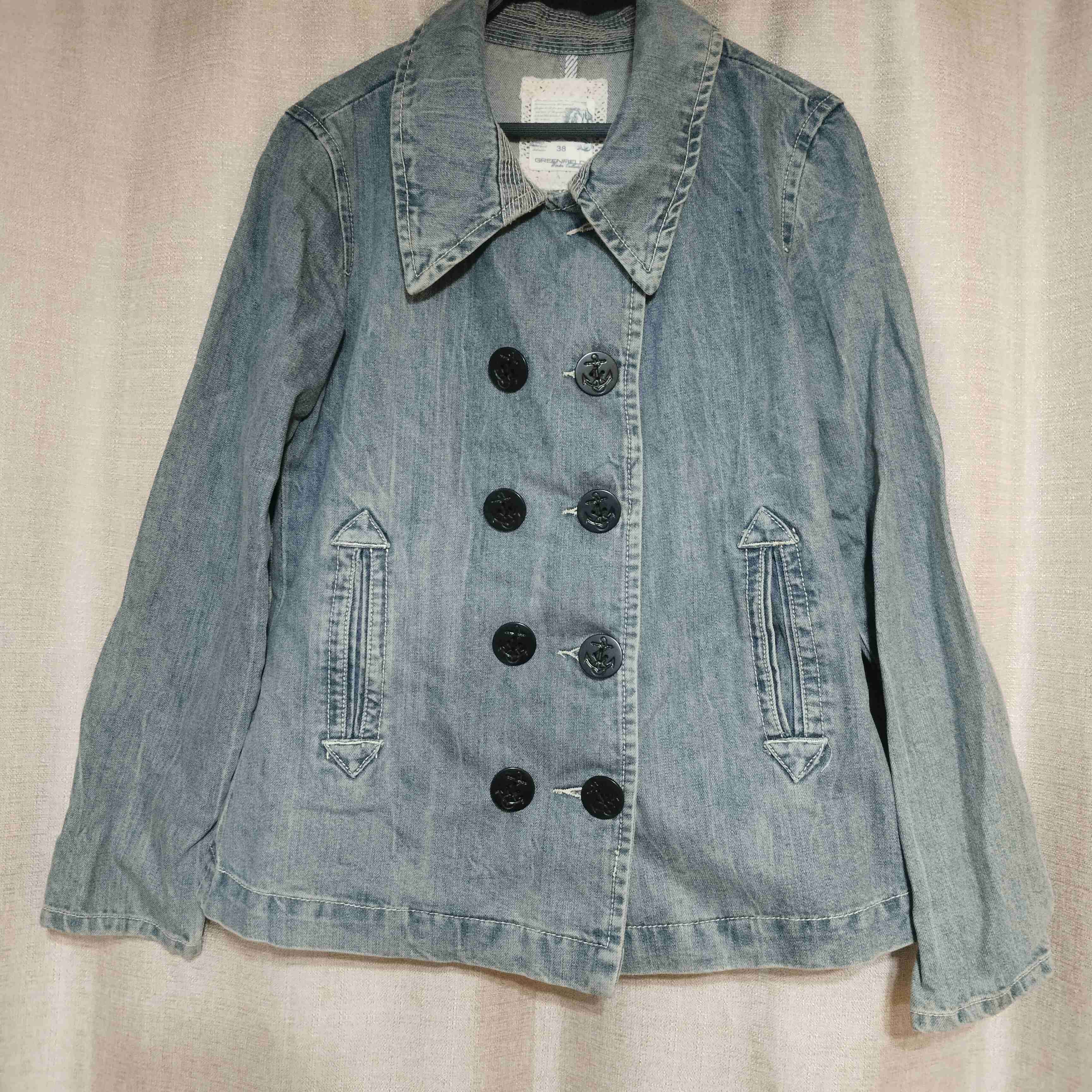 Chaqueta de mezclilla azul - miniatura 1