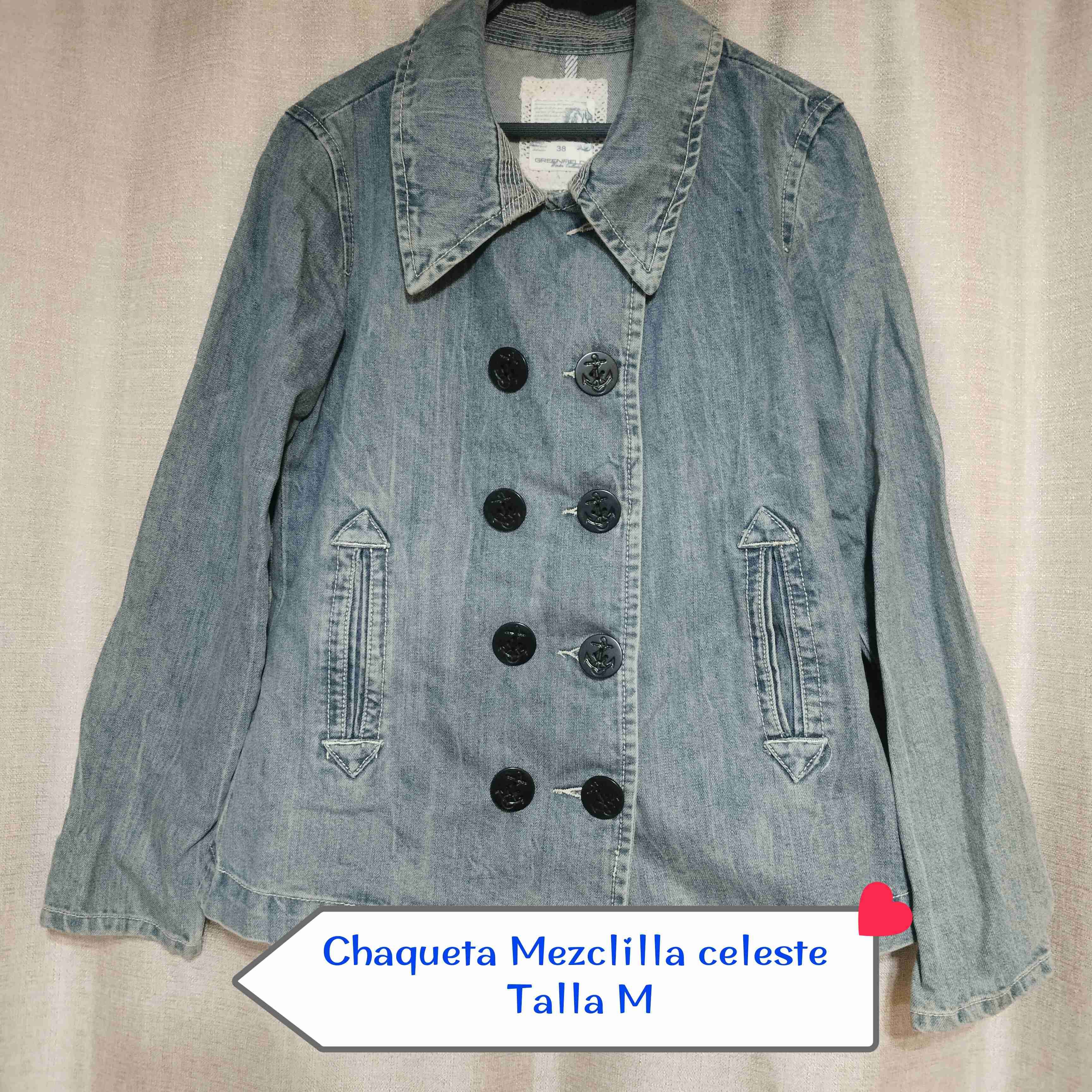 Chaqueta de mezclilla azul - miniatura 2