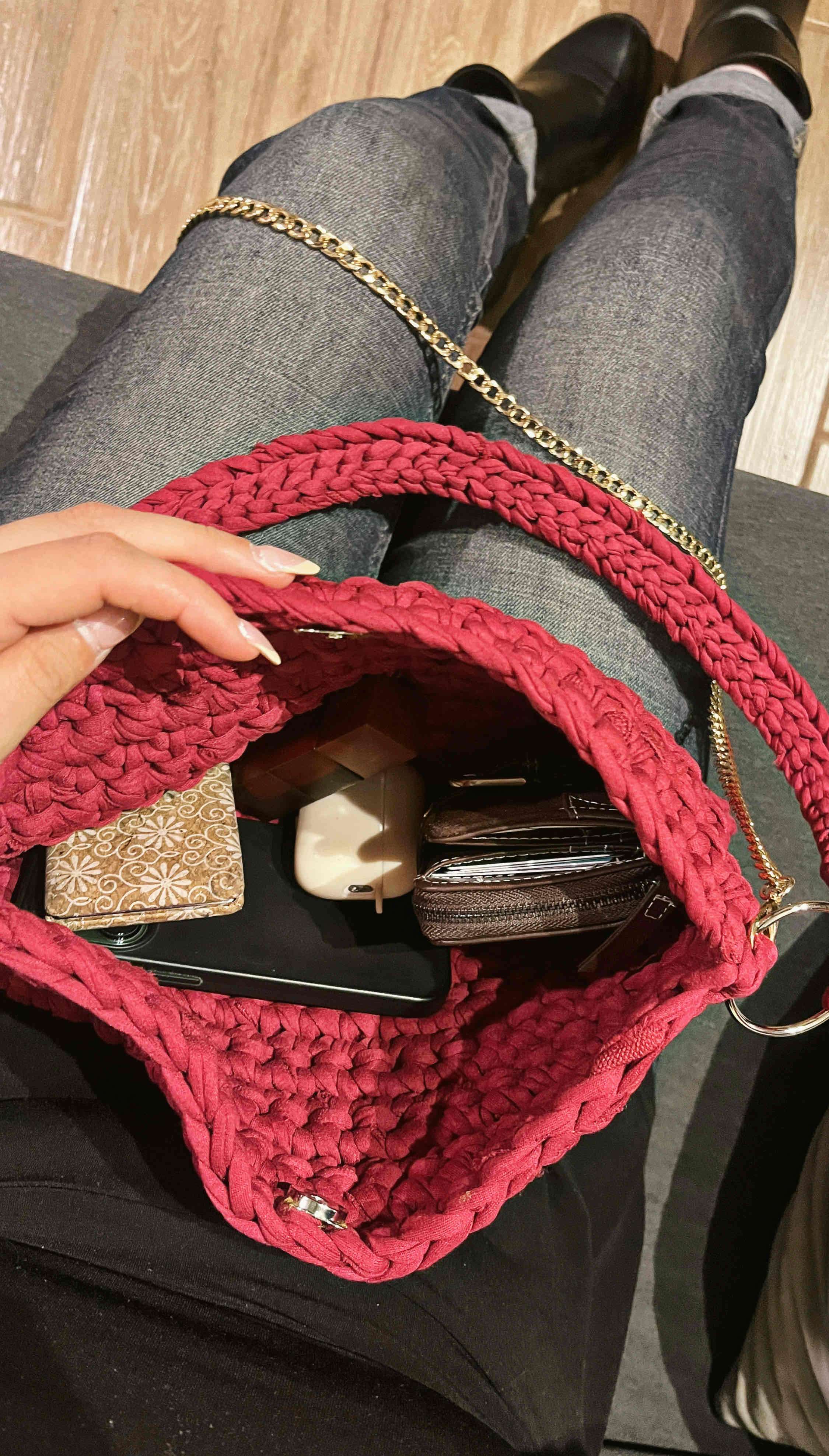 Cartera Trapillo tejida LEER DESCRIPCIÓN - miniatura 3