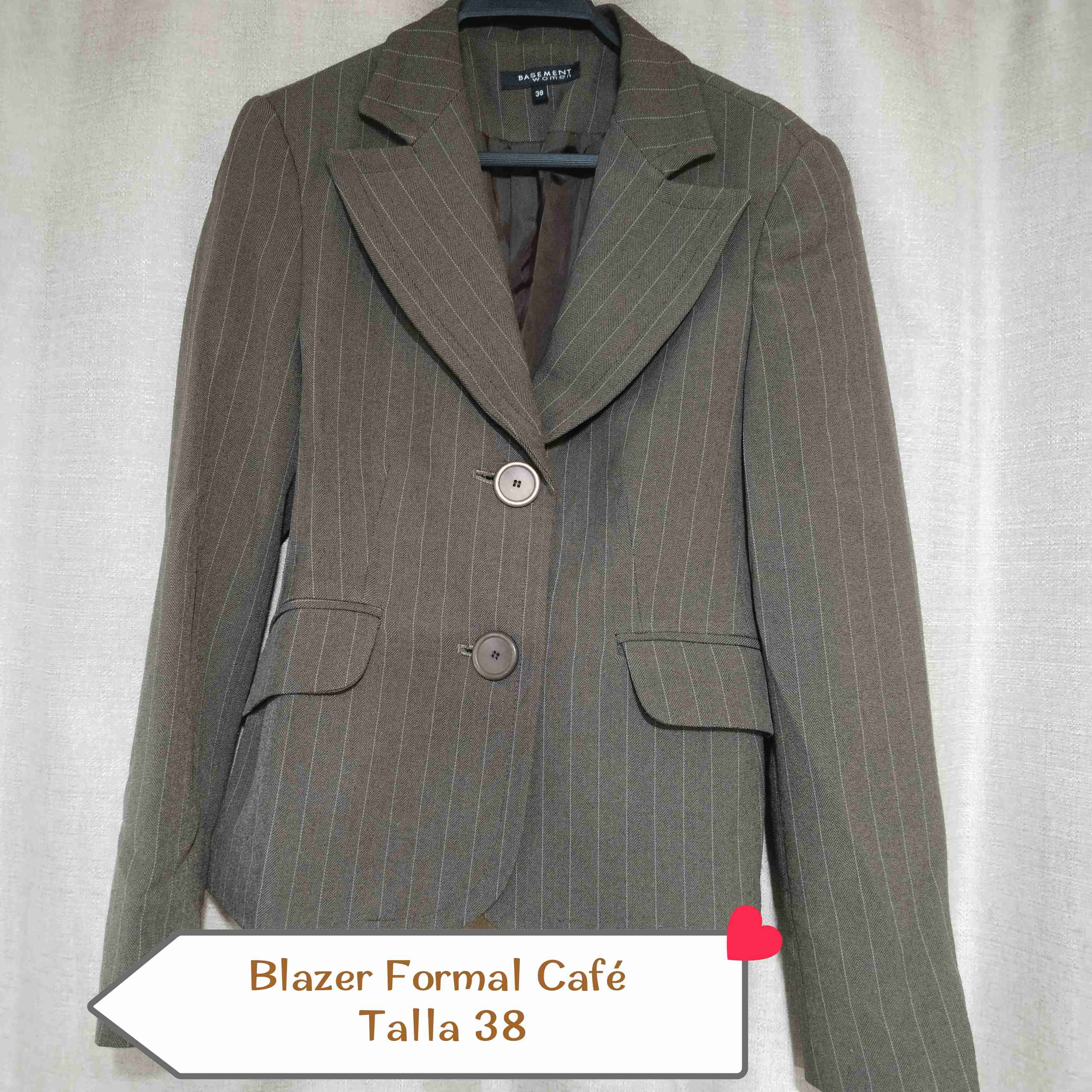 Blazer marrón de rayas - miniatura 2