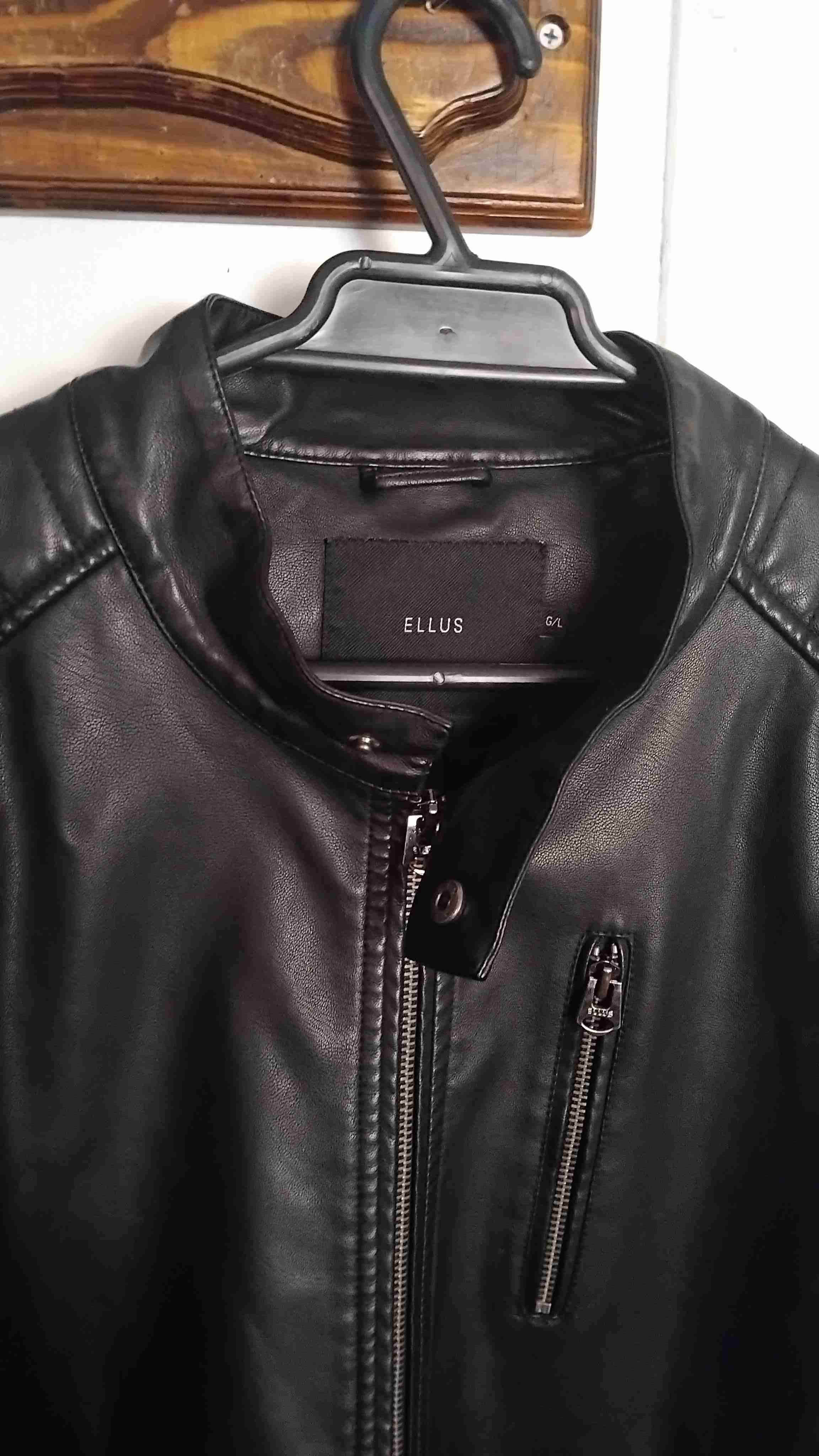 Chaqueta de cuero negra Ellus - miniatura 2