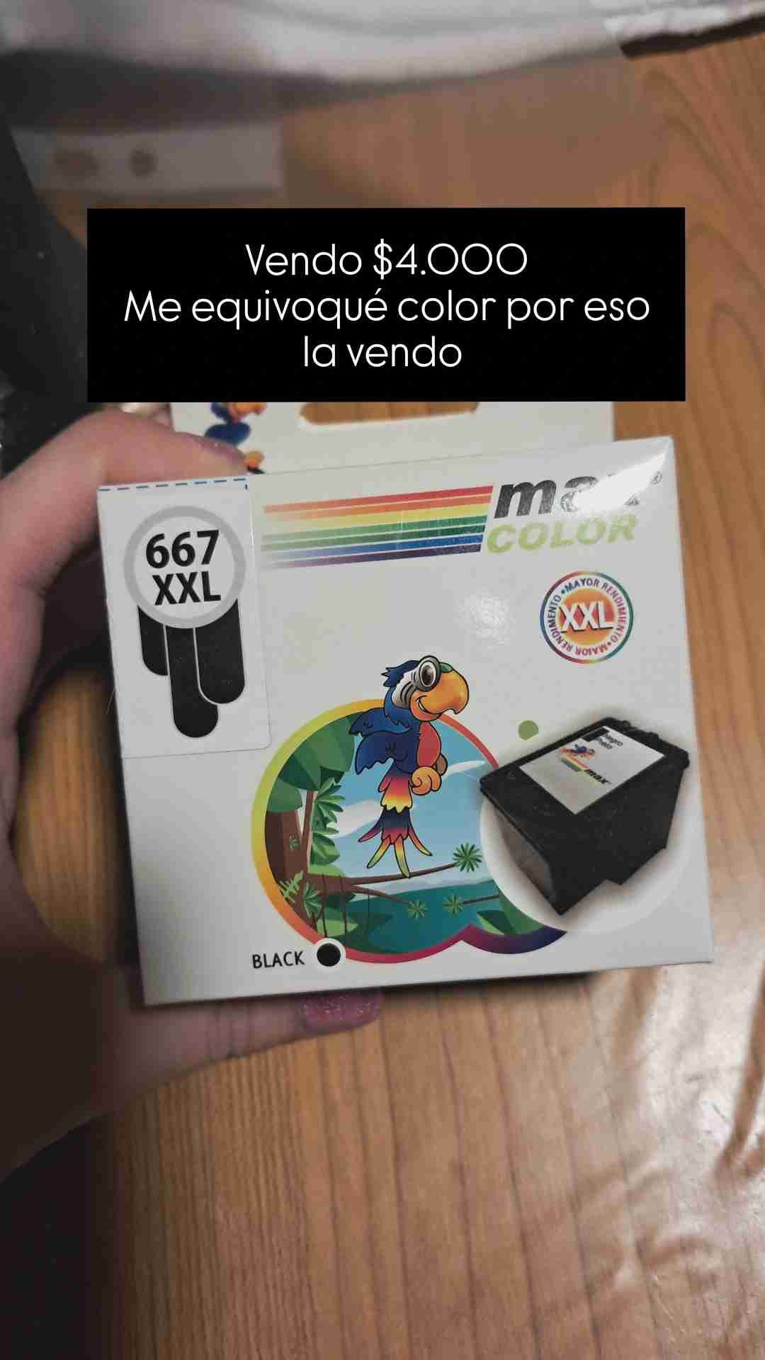 Cartucho de tinta negra XXL 667
