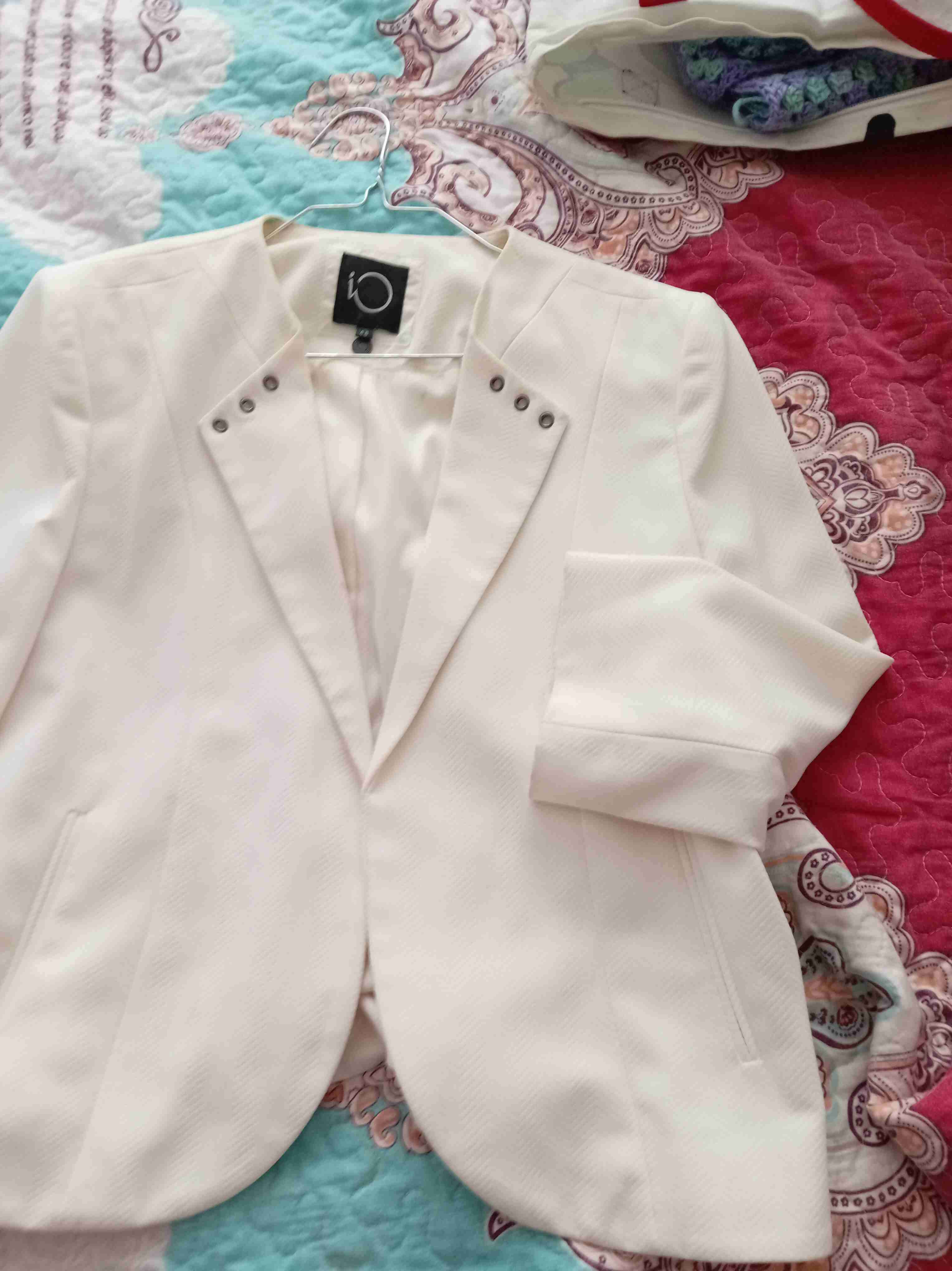 Blazer blanco elegante - miniatura 2