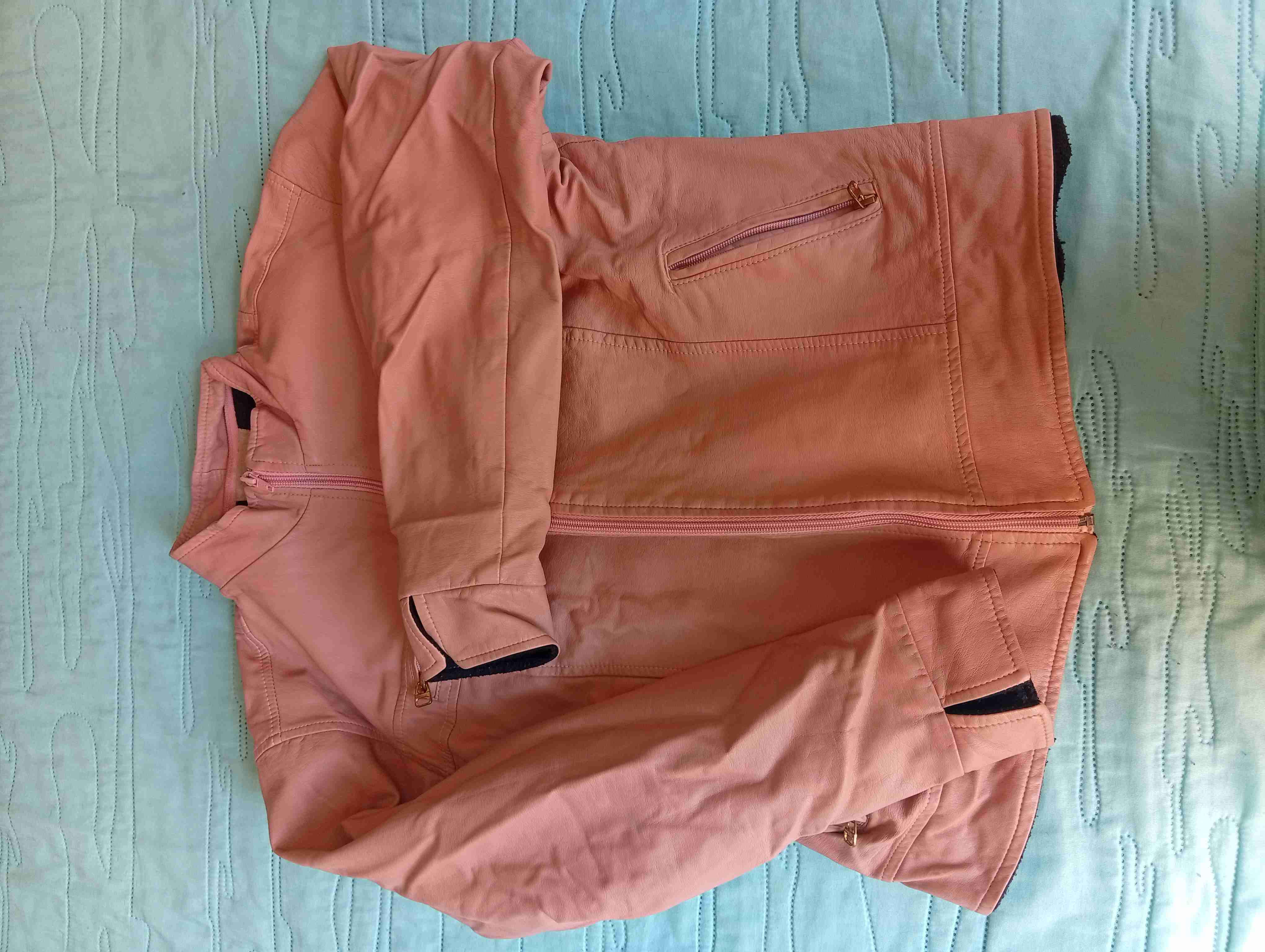 Chaqueta rosada mujer con cierre - miniatura 1