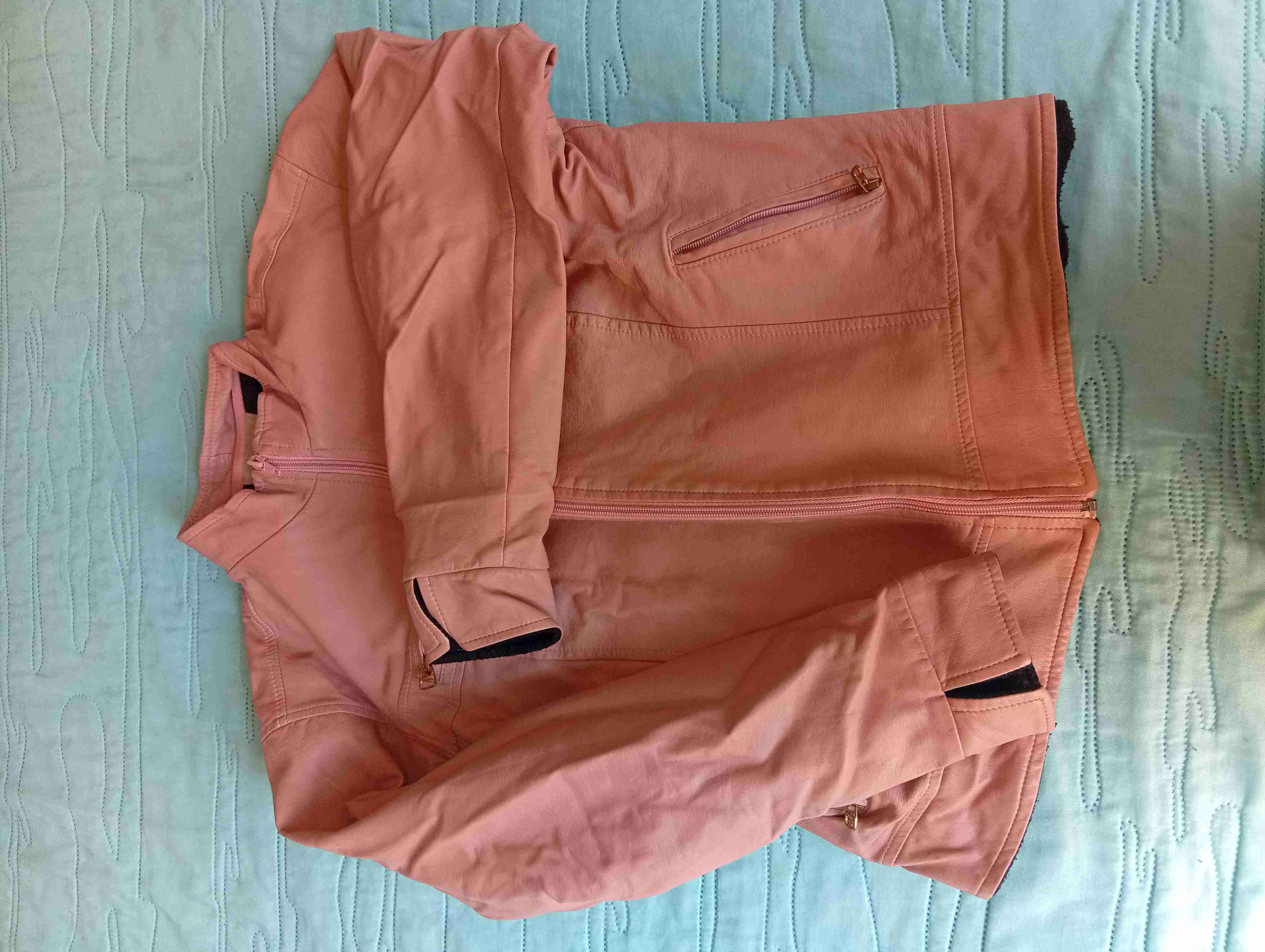 Chaqueta rosada mujer con cierre - miniatura 2