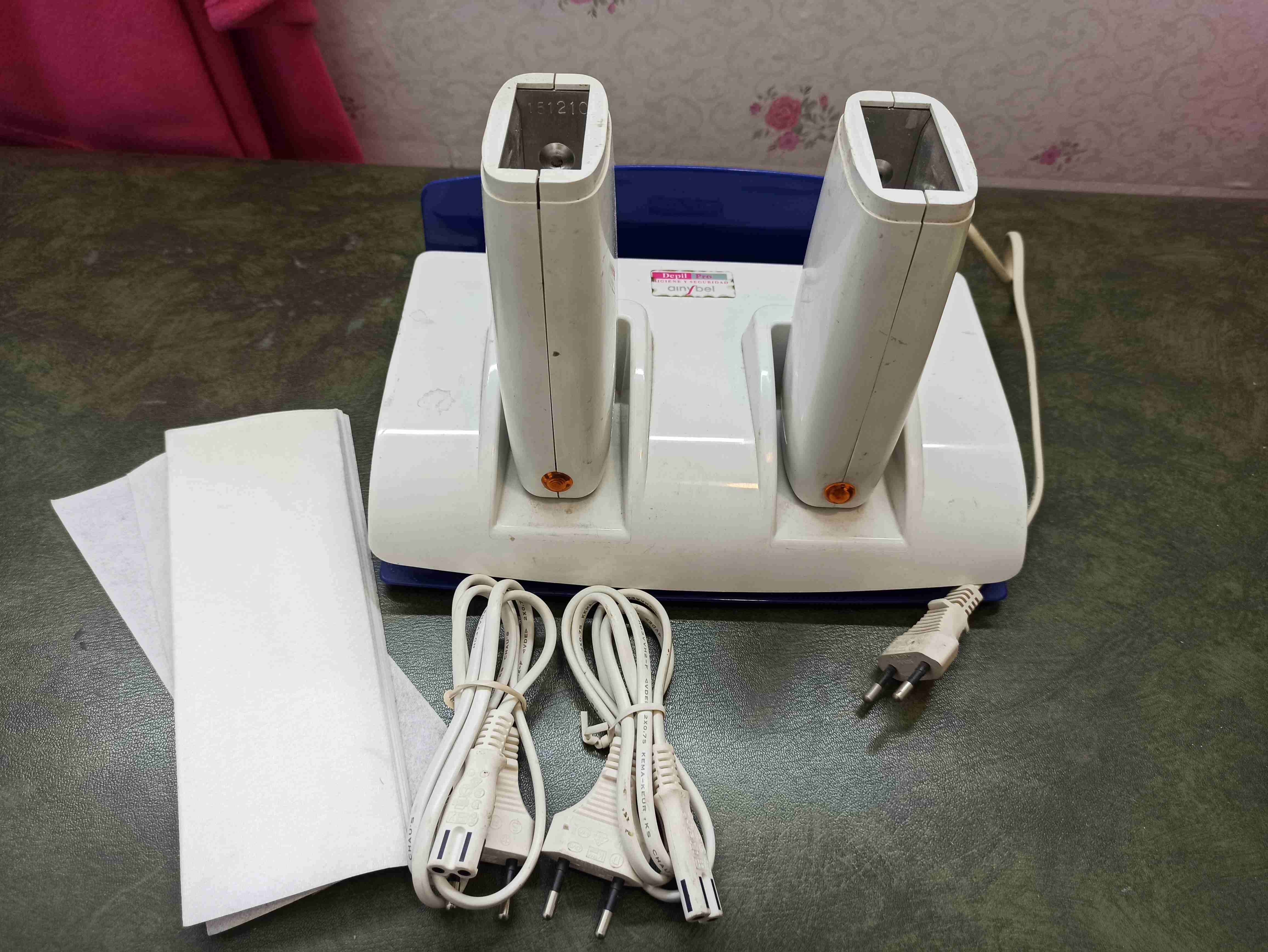 Calentador de cera roll on doble