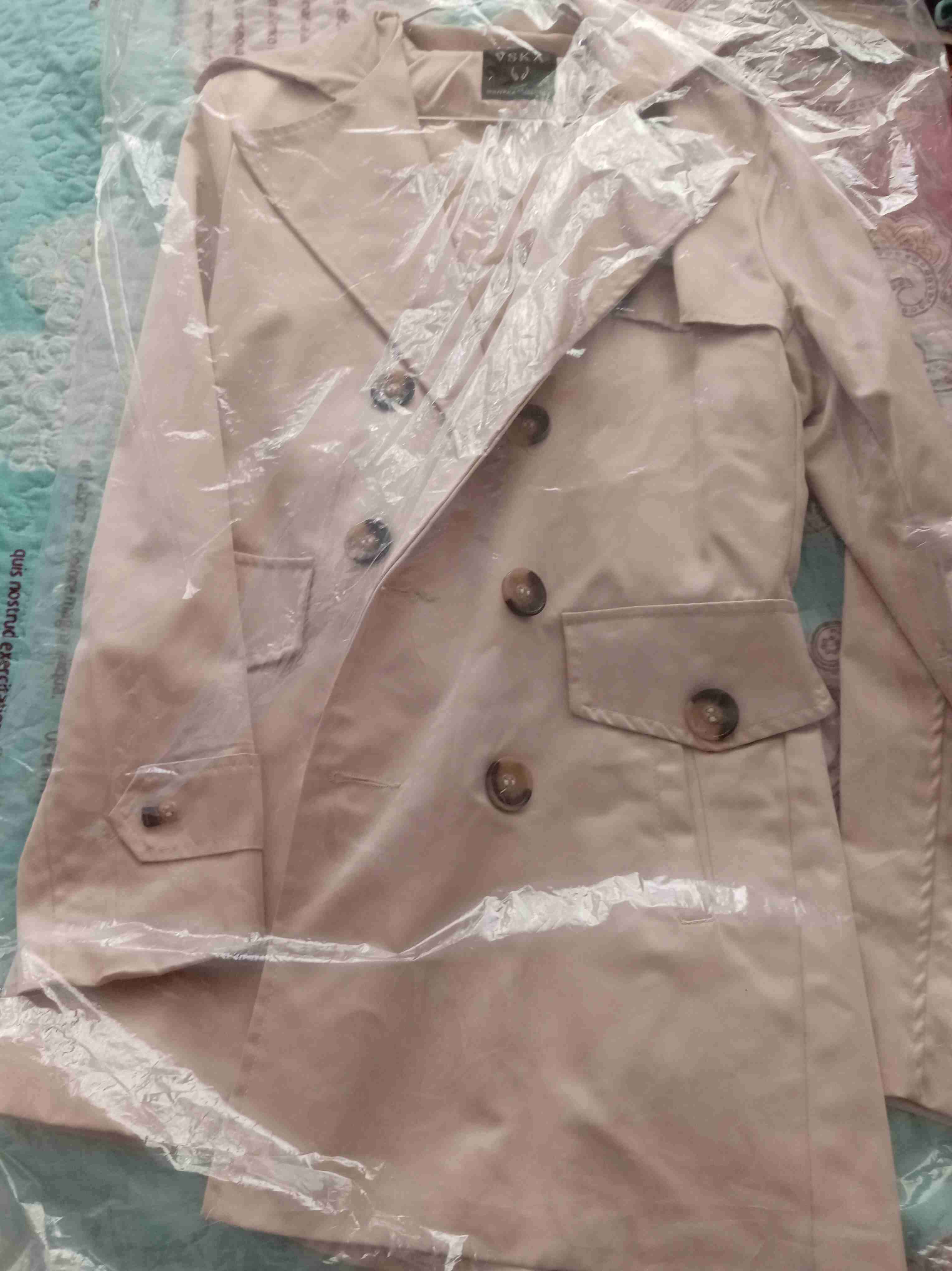 Abrigo beige de mujer Bershka - miniatura 1