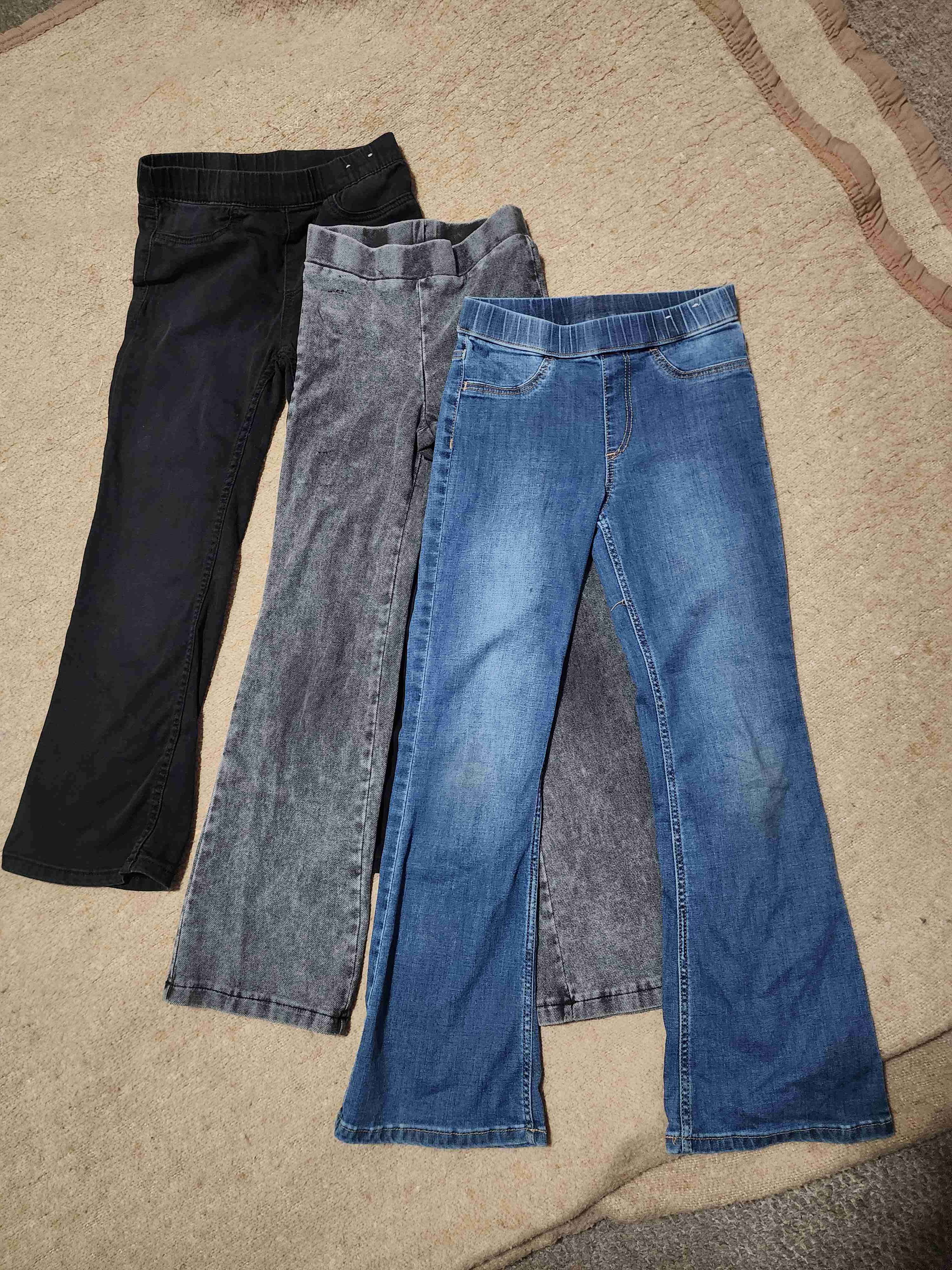 Lote de 3 jeans elasticados talla 6-7 niña H&M - miniatura 1