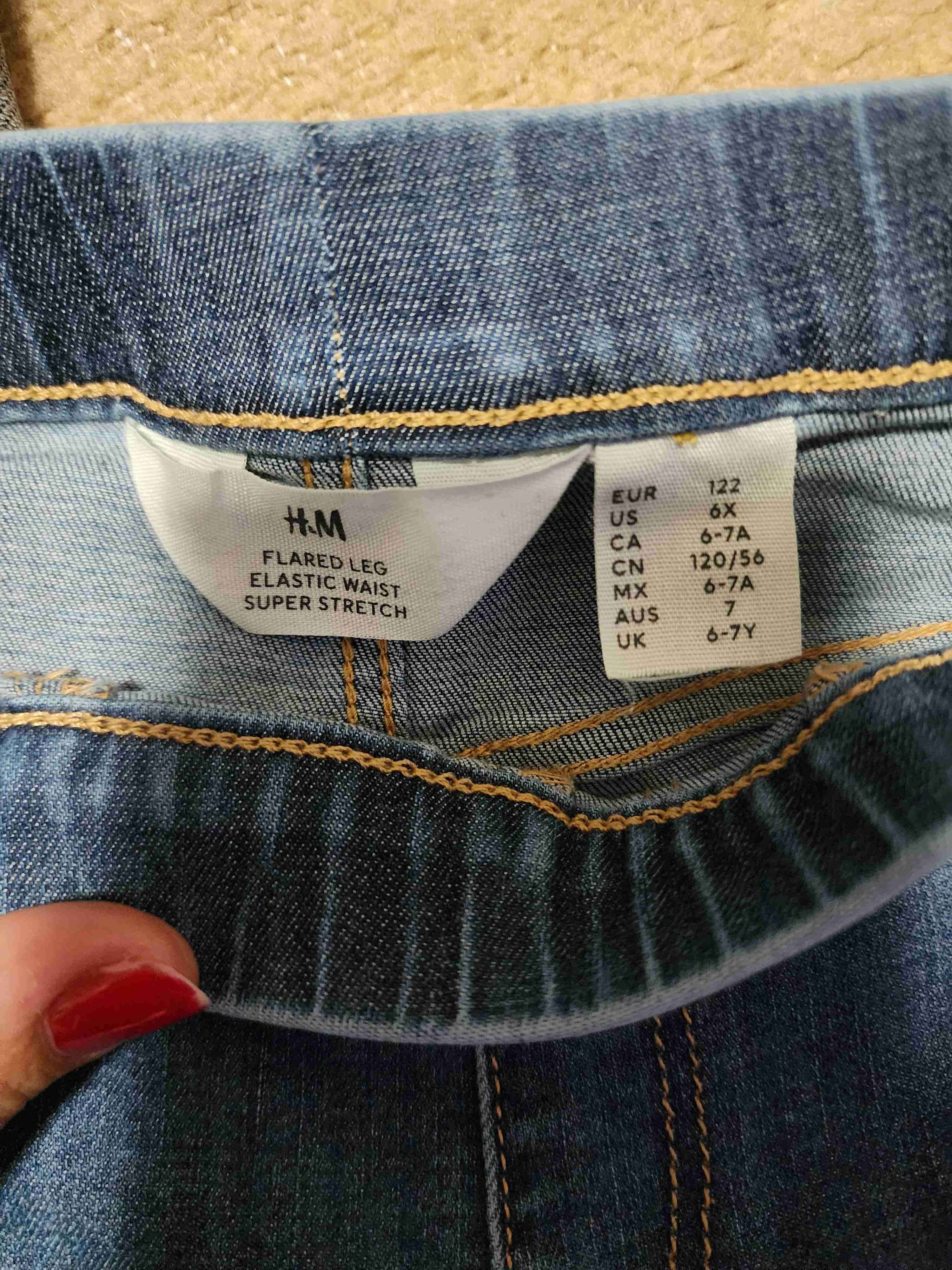 Lote de 3 jeans elasticados talla 6-7 niña H&M - miniatura 2