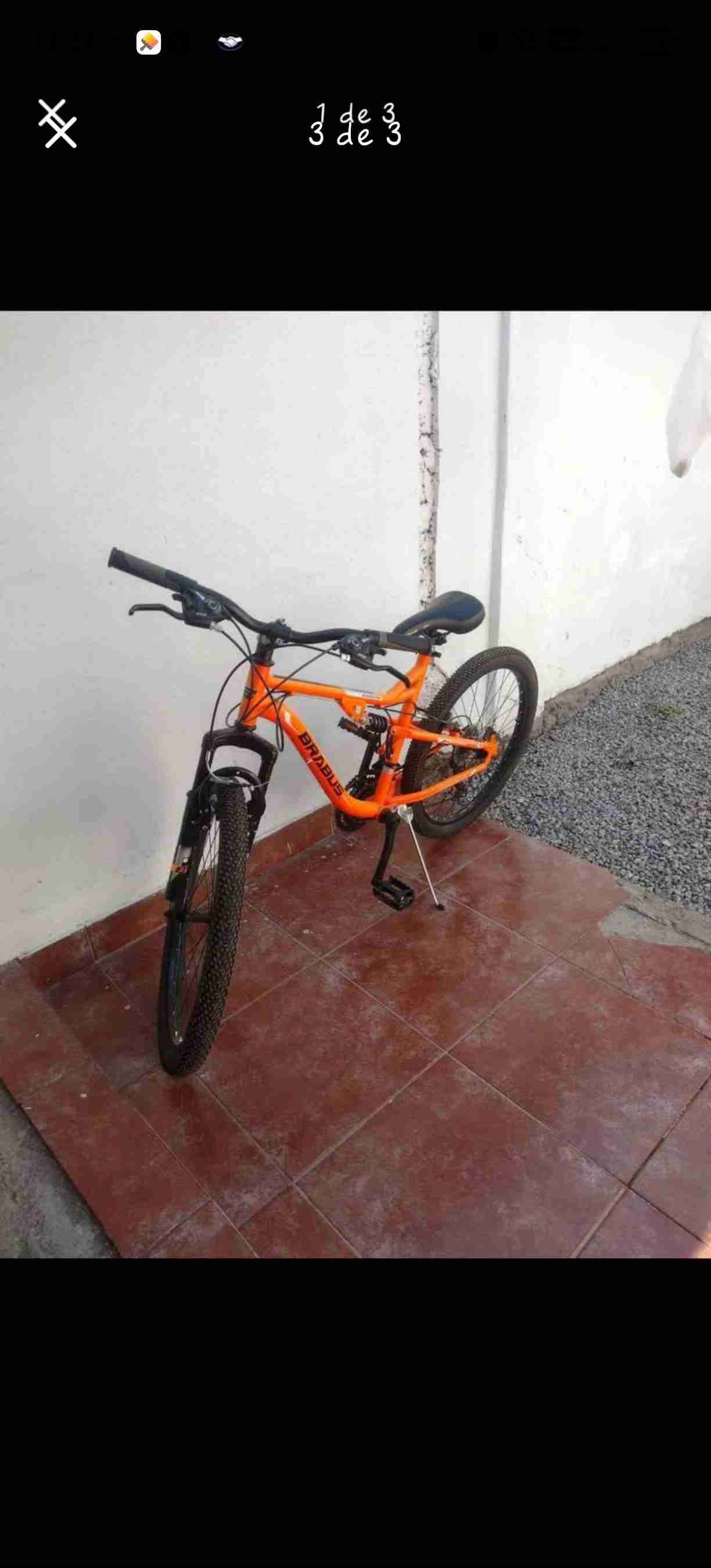 Bicicleta montaña naranja Brabus