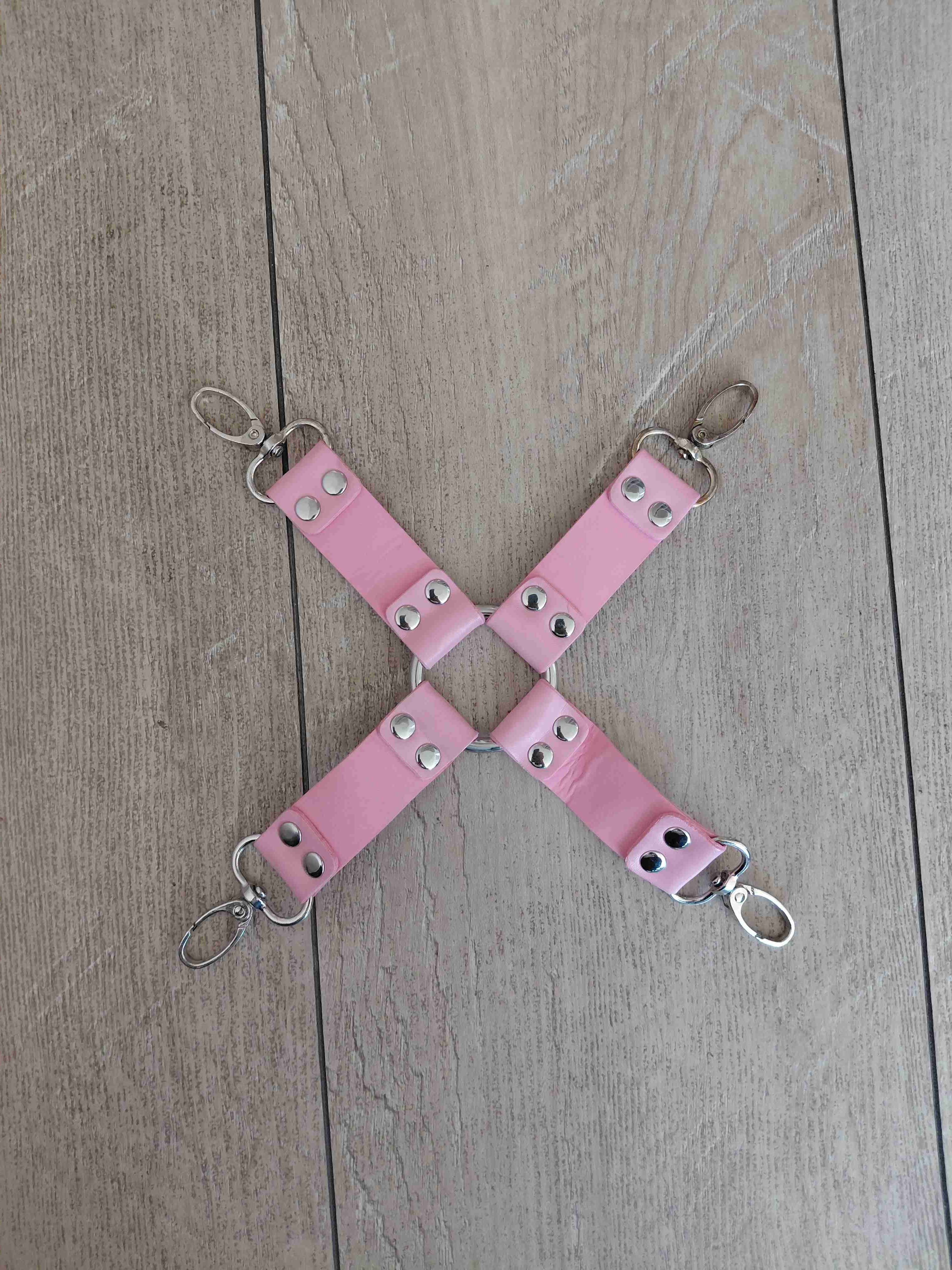 Set de accesorios BDSM rosa - miniatura 4