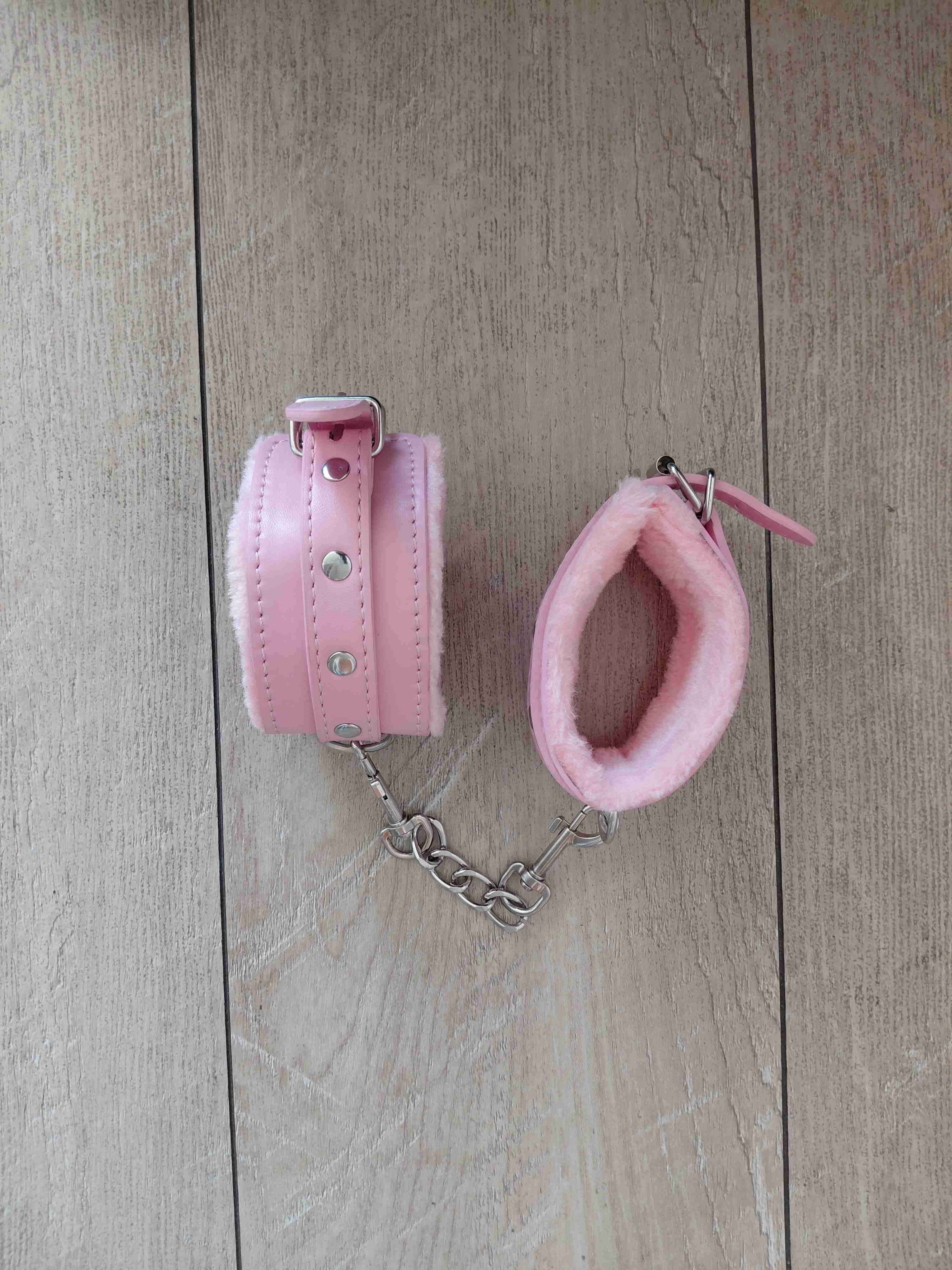 Set de accesorios BDSM rosa - miniatura 6