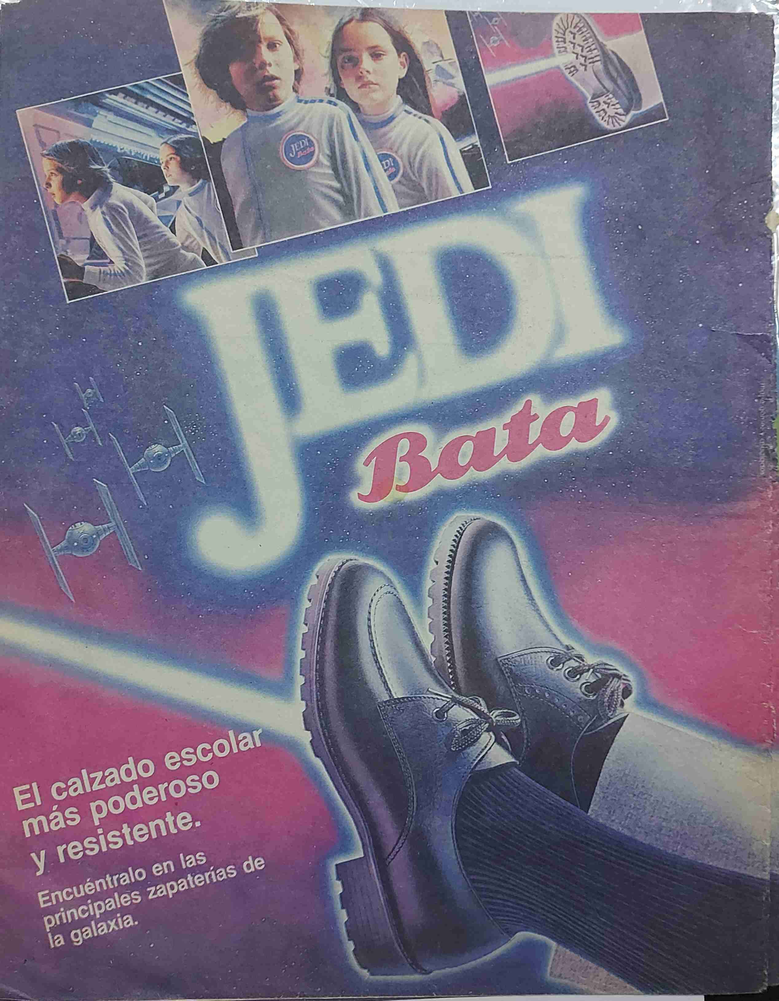 Antigua publicidad Jedi Bata vintage