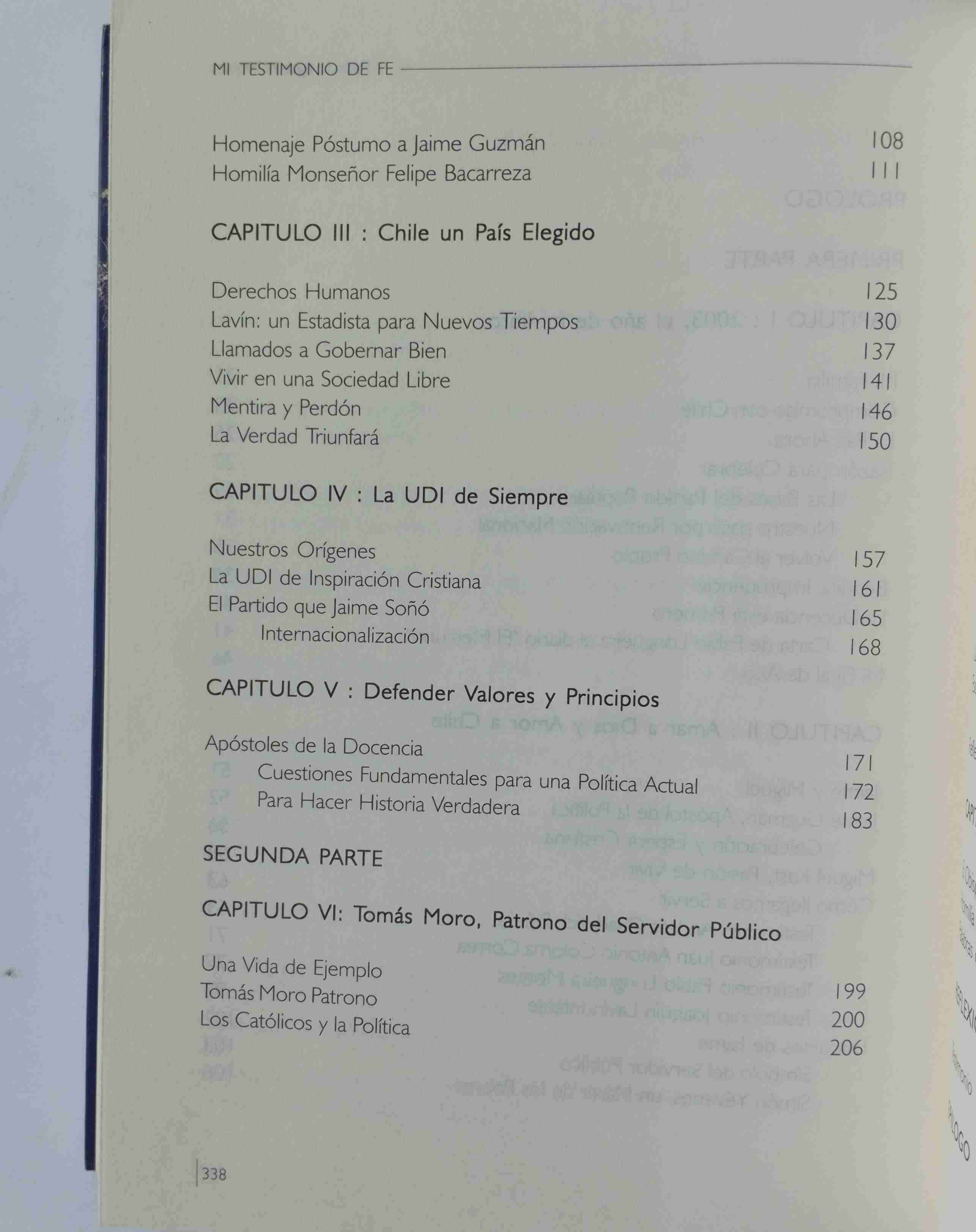 Libro Mi Testimonio de Fe, Pablo Longueira - miniatura 5