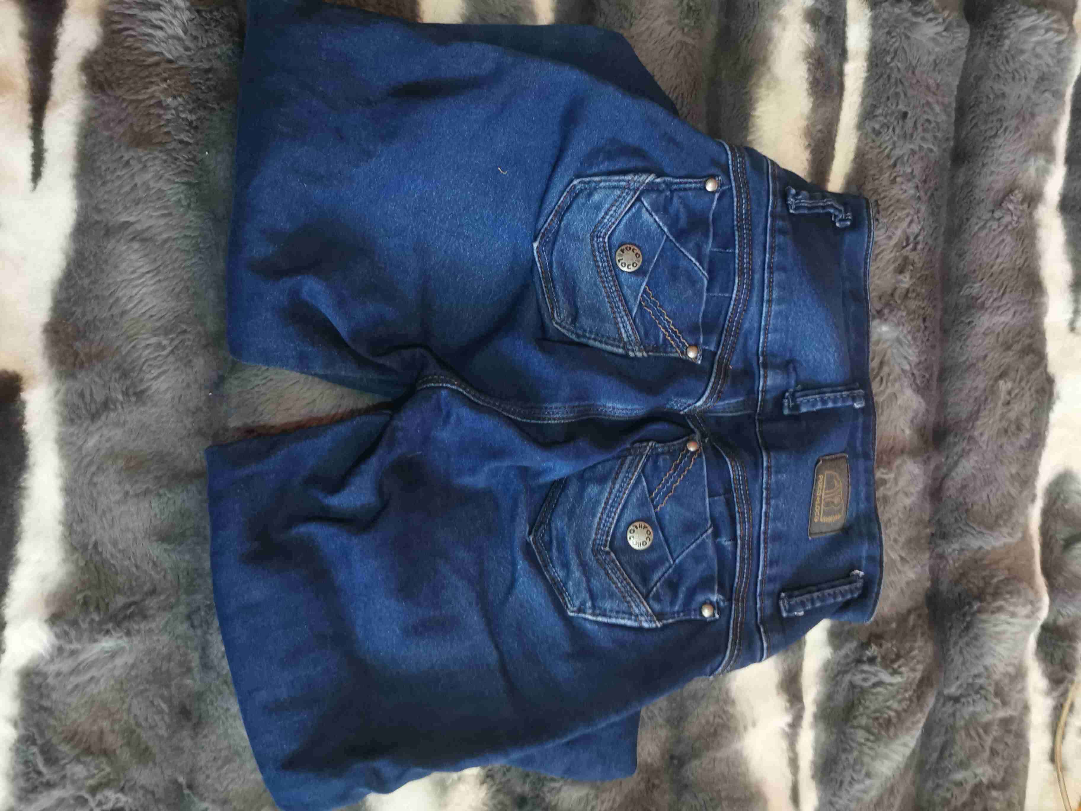 Jeans azul oscuro mujer - miniatura 2