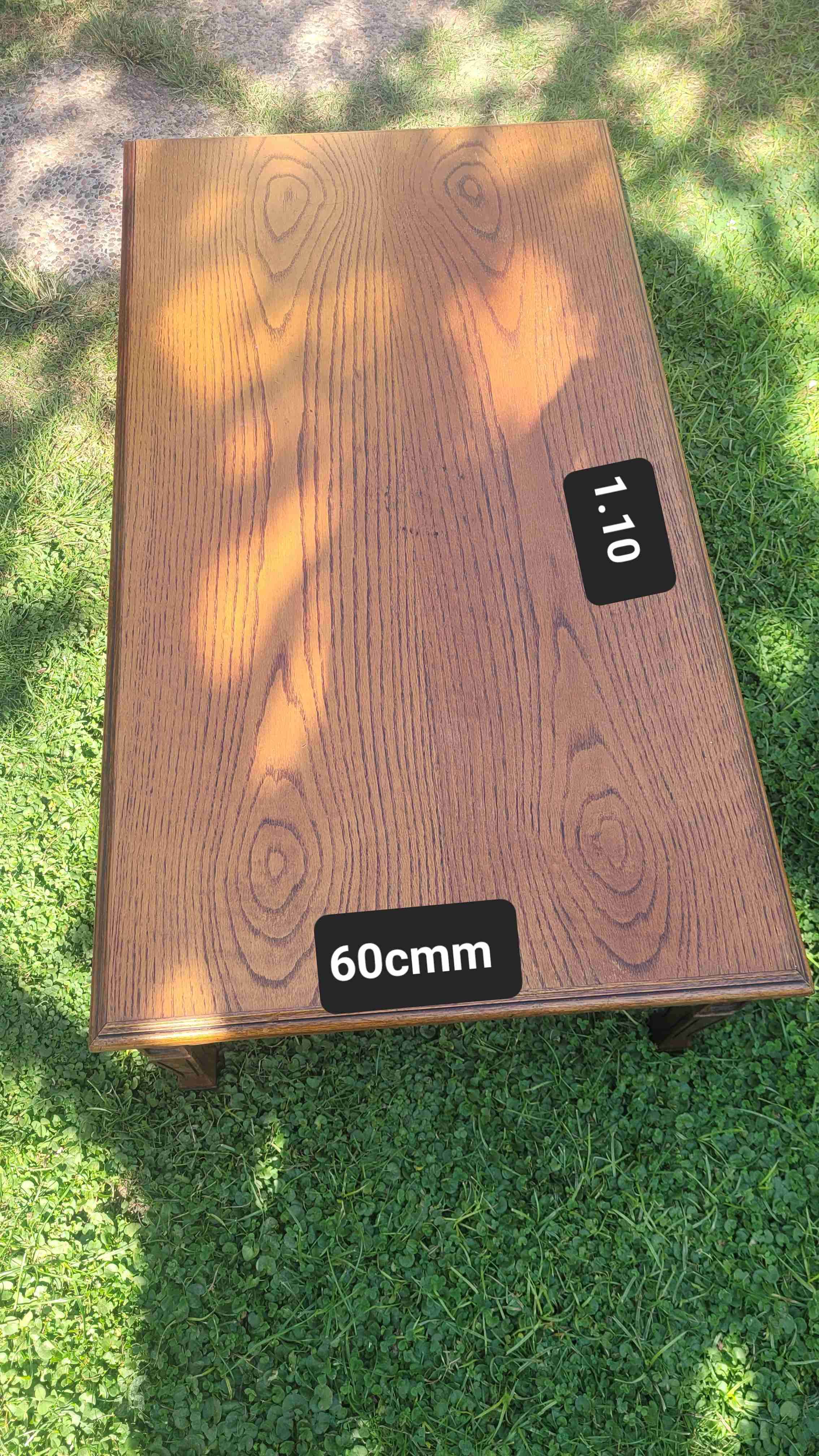 Mesa de centro madera vintage - miniatura 2