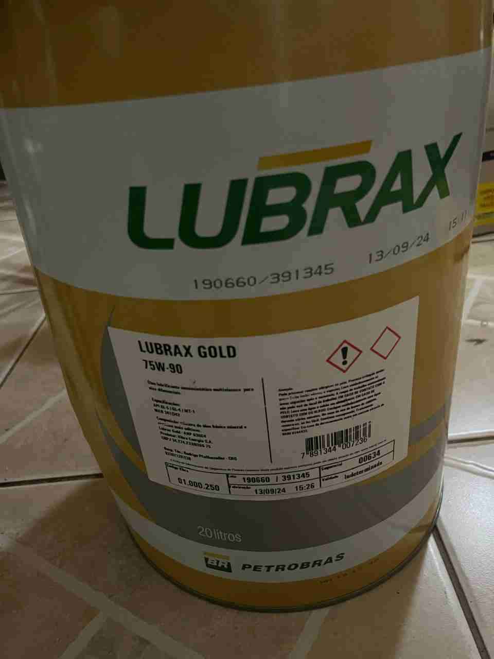 Aceite Lubrax Gold 75W-90 20L - miniatura 2