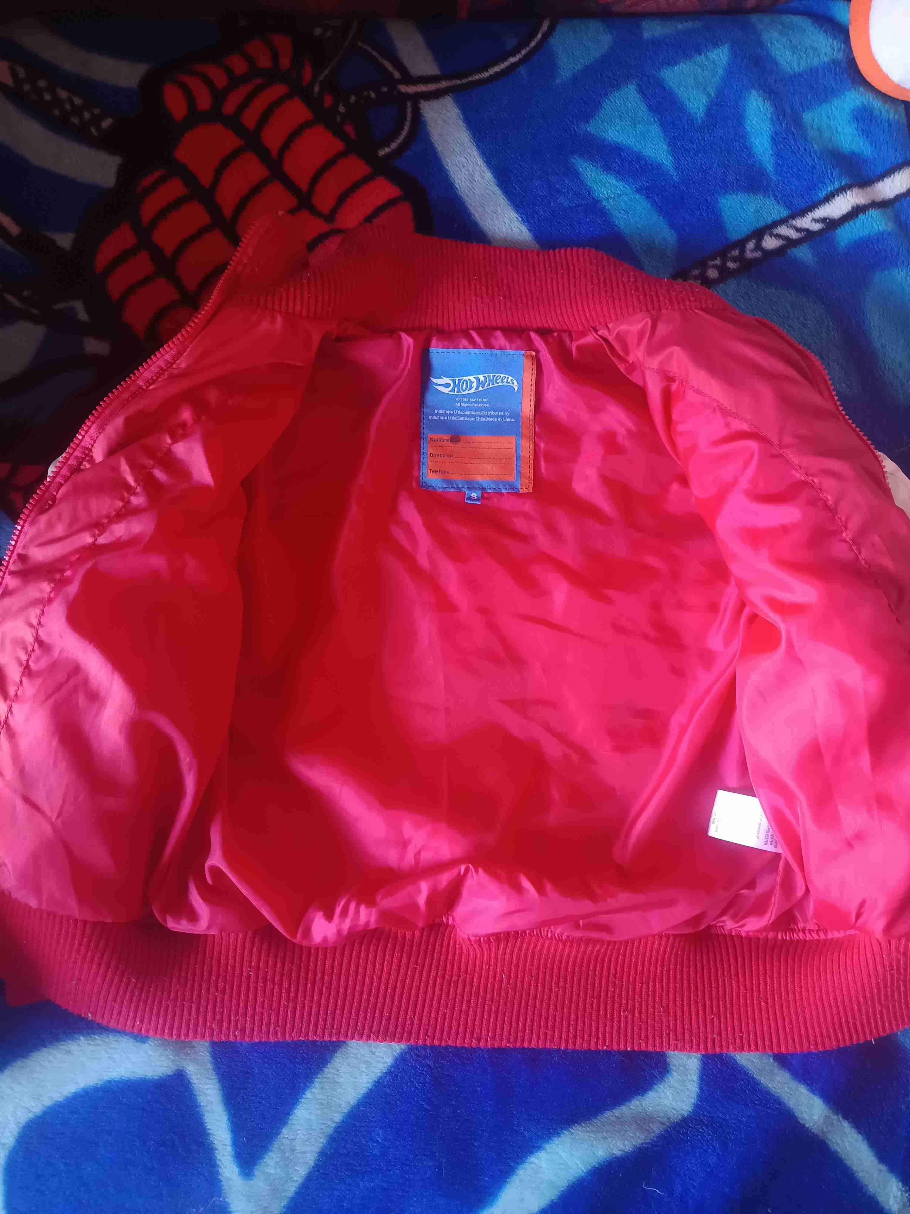 Chaqueta acolchada roja Hot Wheels - miniatura 2