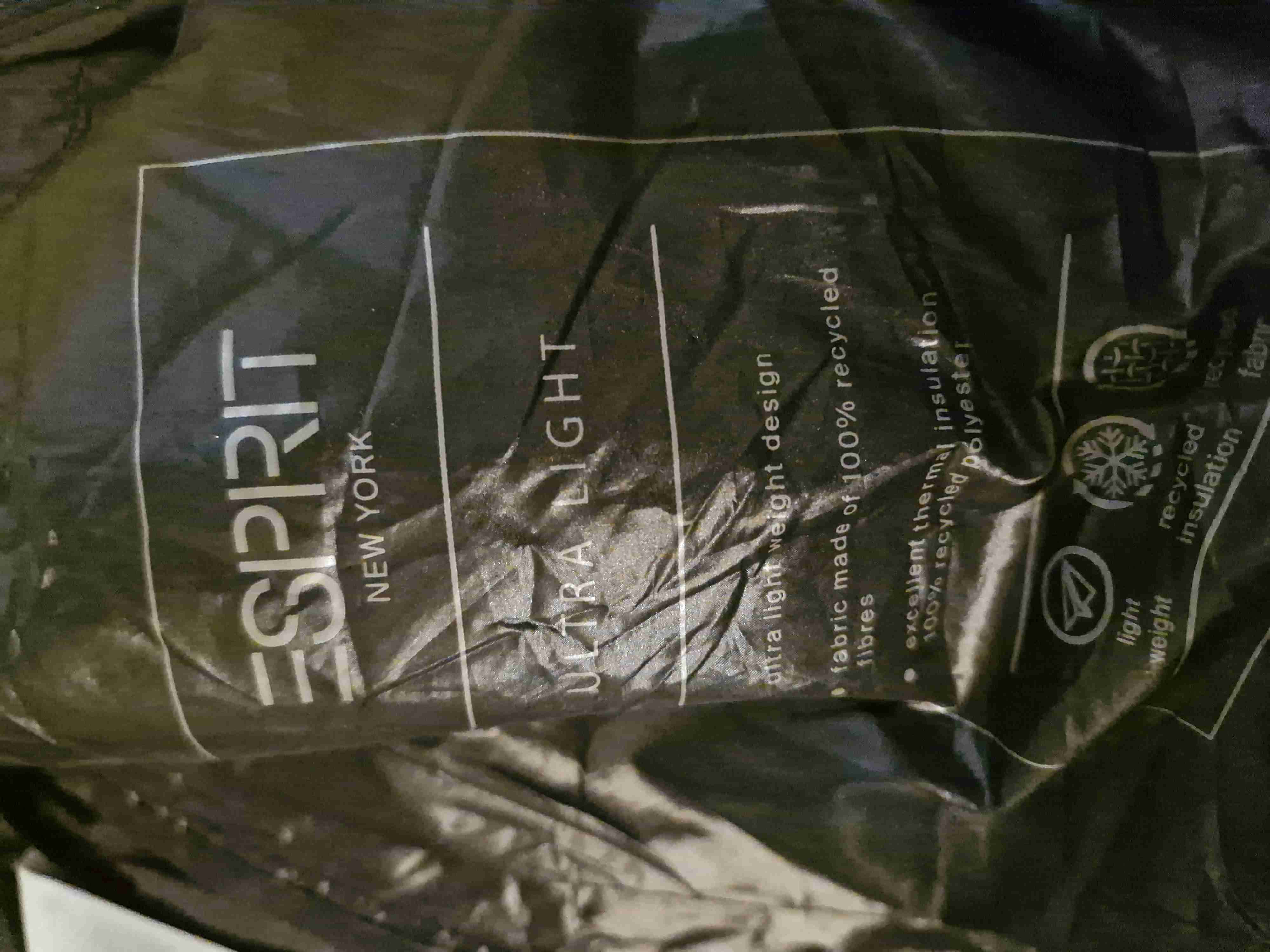 Chaqueta acolchada negro con capucha - miniatura 3