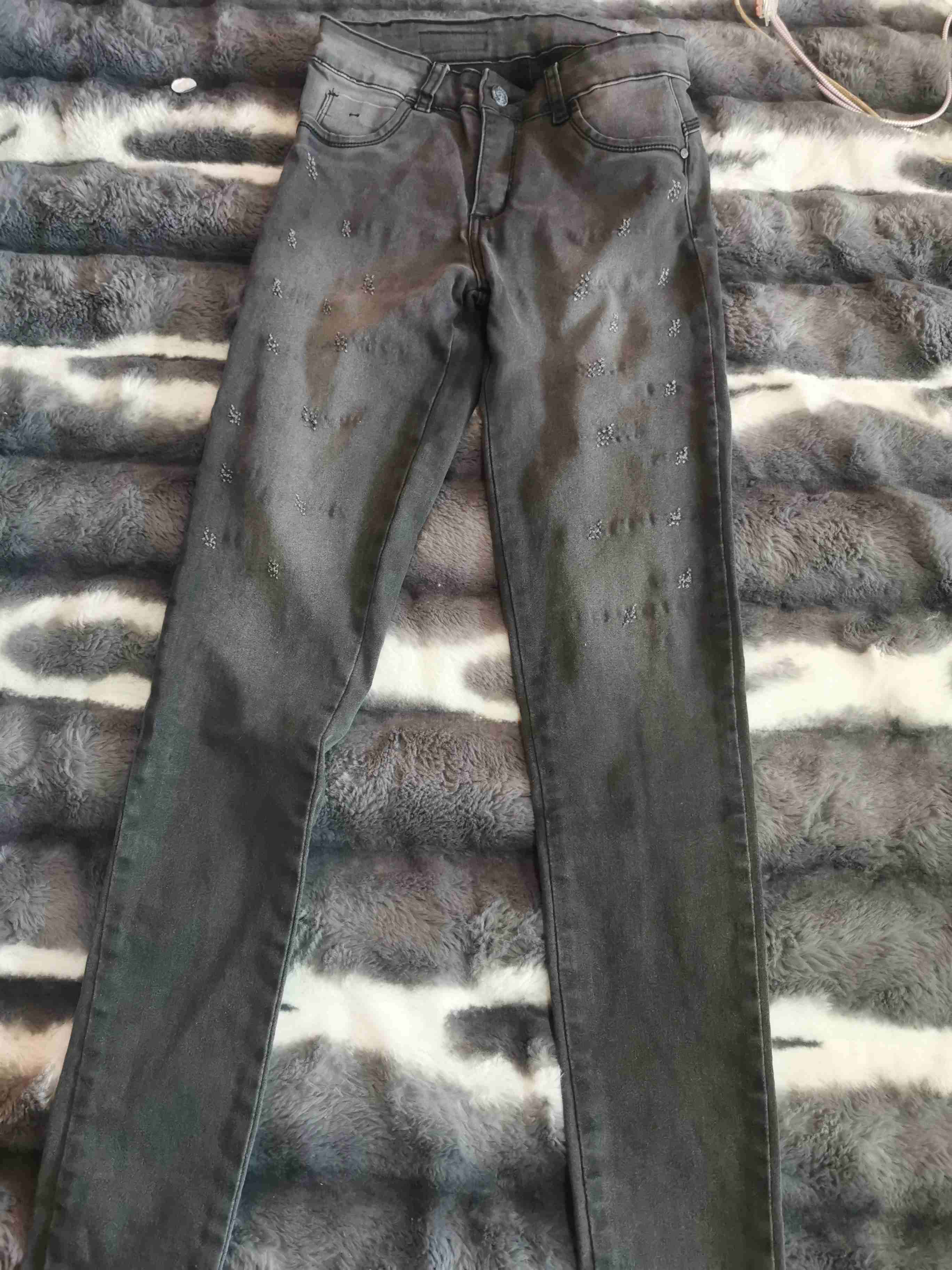 Jeans gris con diseño - miniatura 1