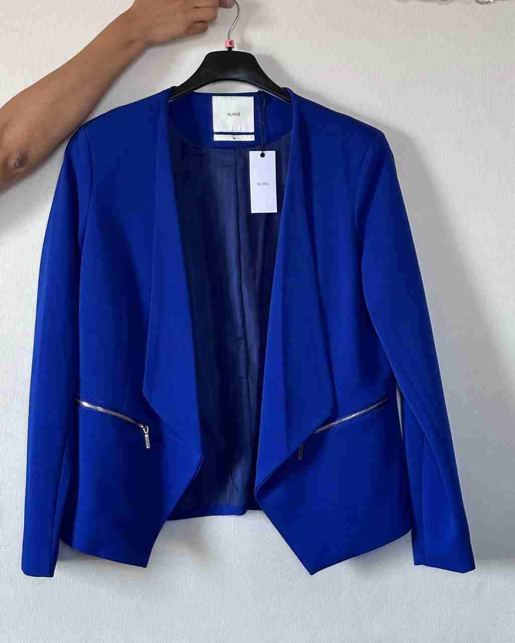 Blazer azul con cremalleras - miniatura 1