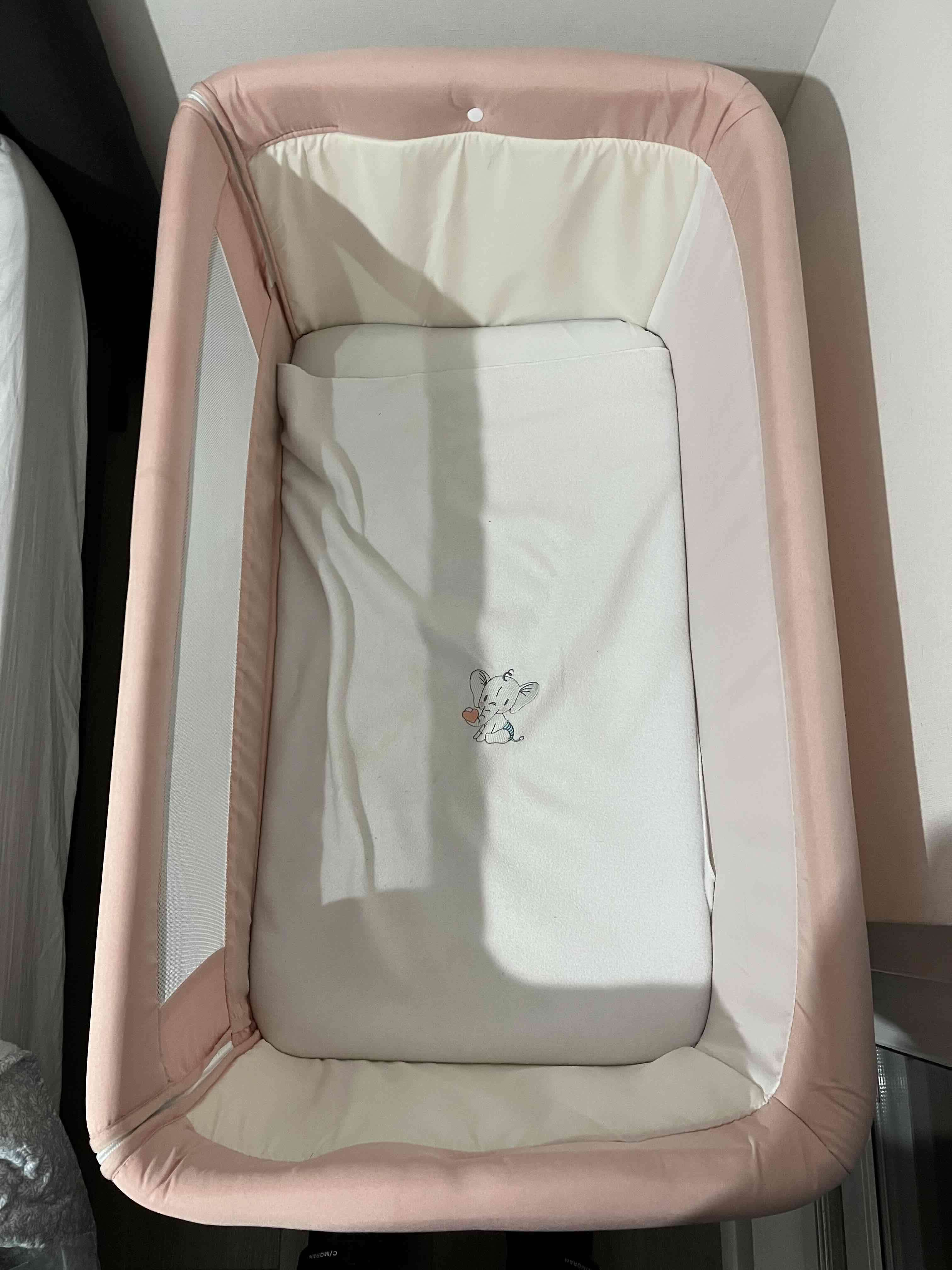 Cuna mecedora color rosa - miniatura 2