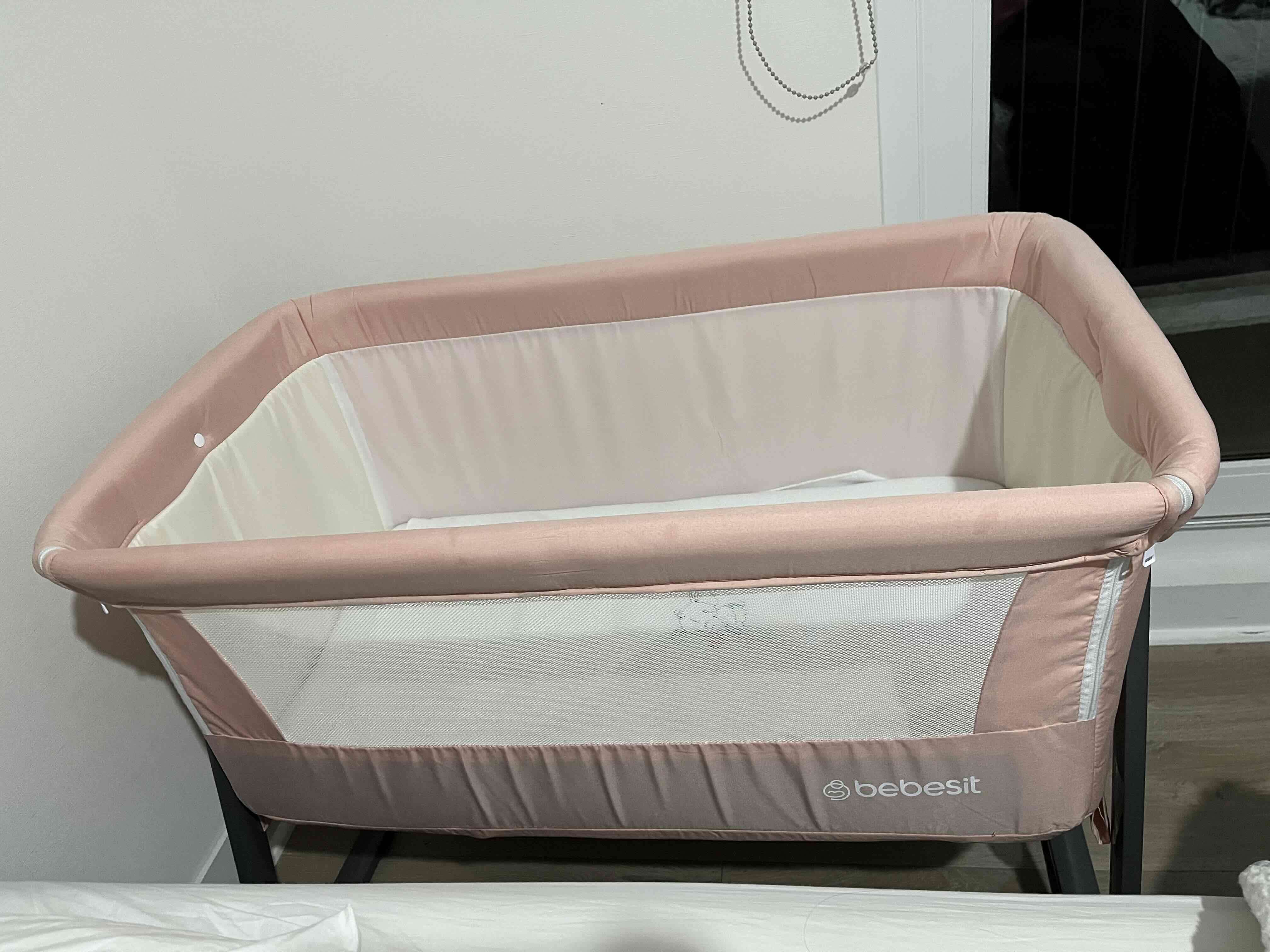 Cuna mecedora color rosa - miniatura 4